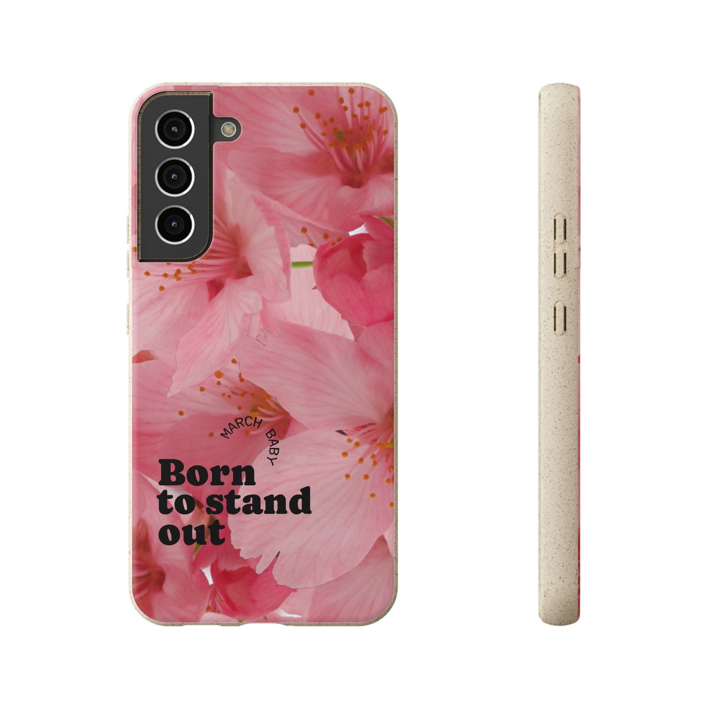March Eco-friendly birth flower - Biodegradable case