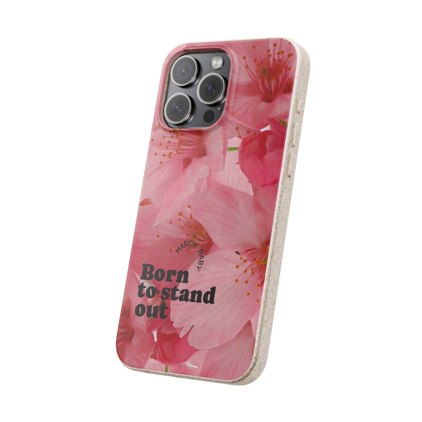 March Eco-friendly birth flower - Biodegradable case