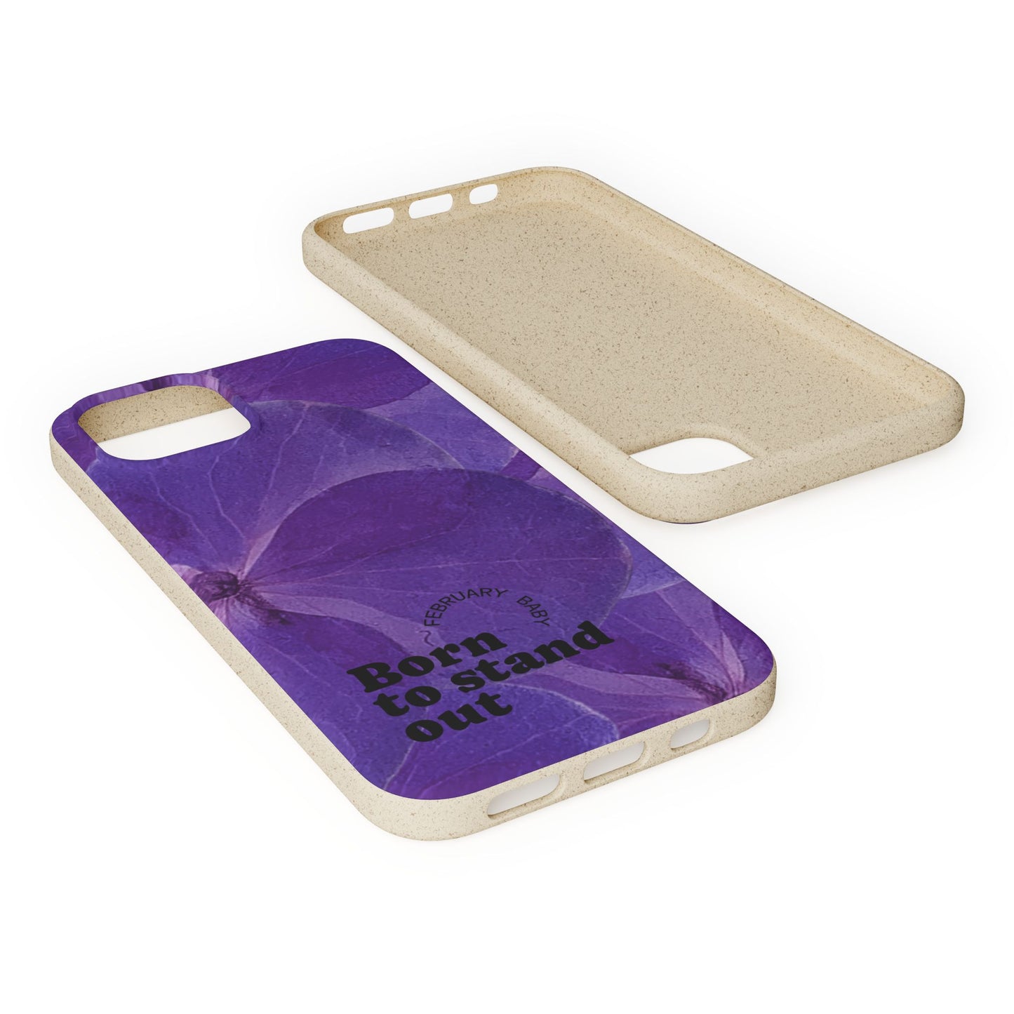 Eco-Friendly February birth flower - Biodegradable case