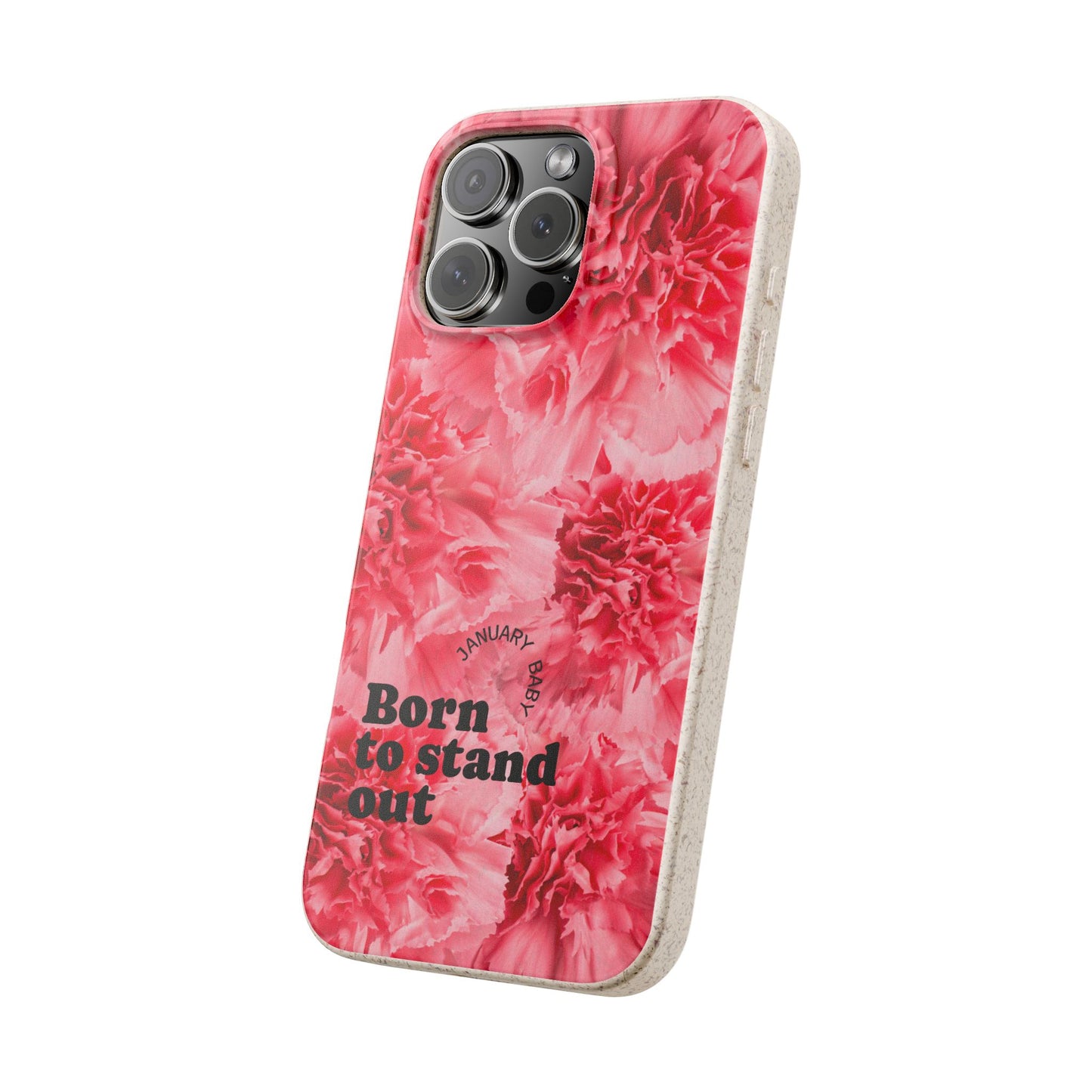 January Eco-friendly birth flower - Biodegradable case
