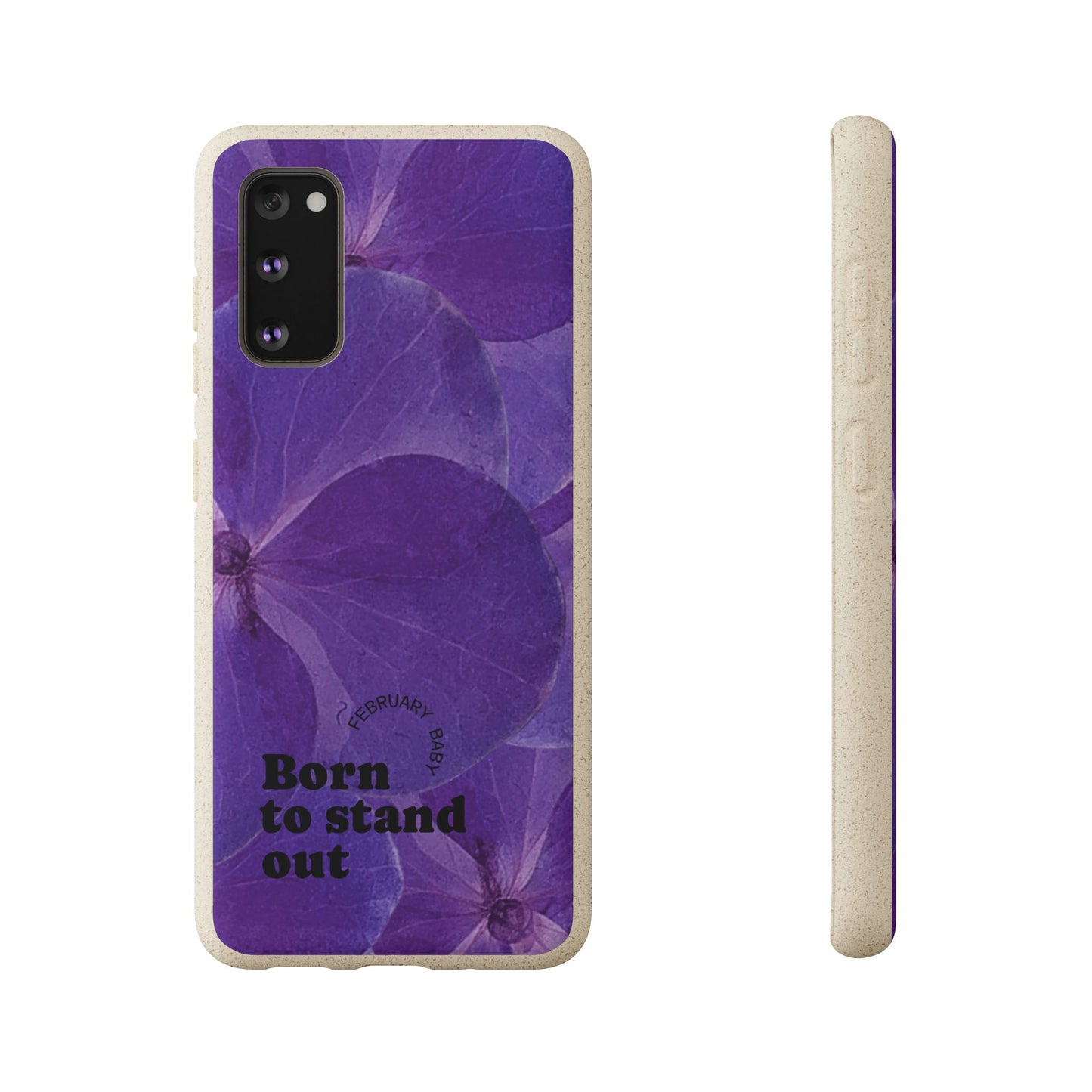 Eco-Friendly February birth flower - Biodegradable case