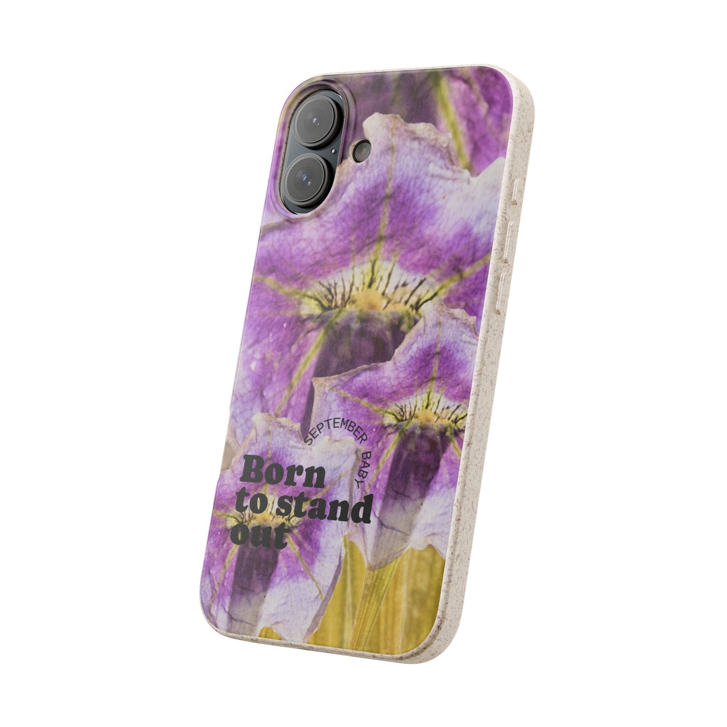 September Eco-friendly birth flower - Biodegradable case