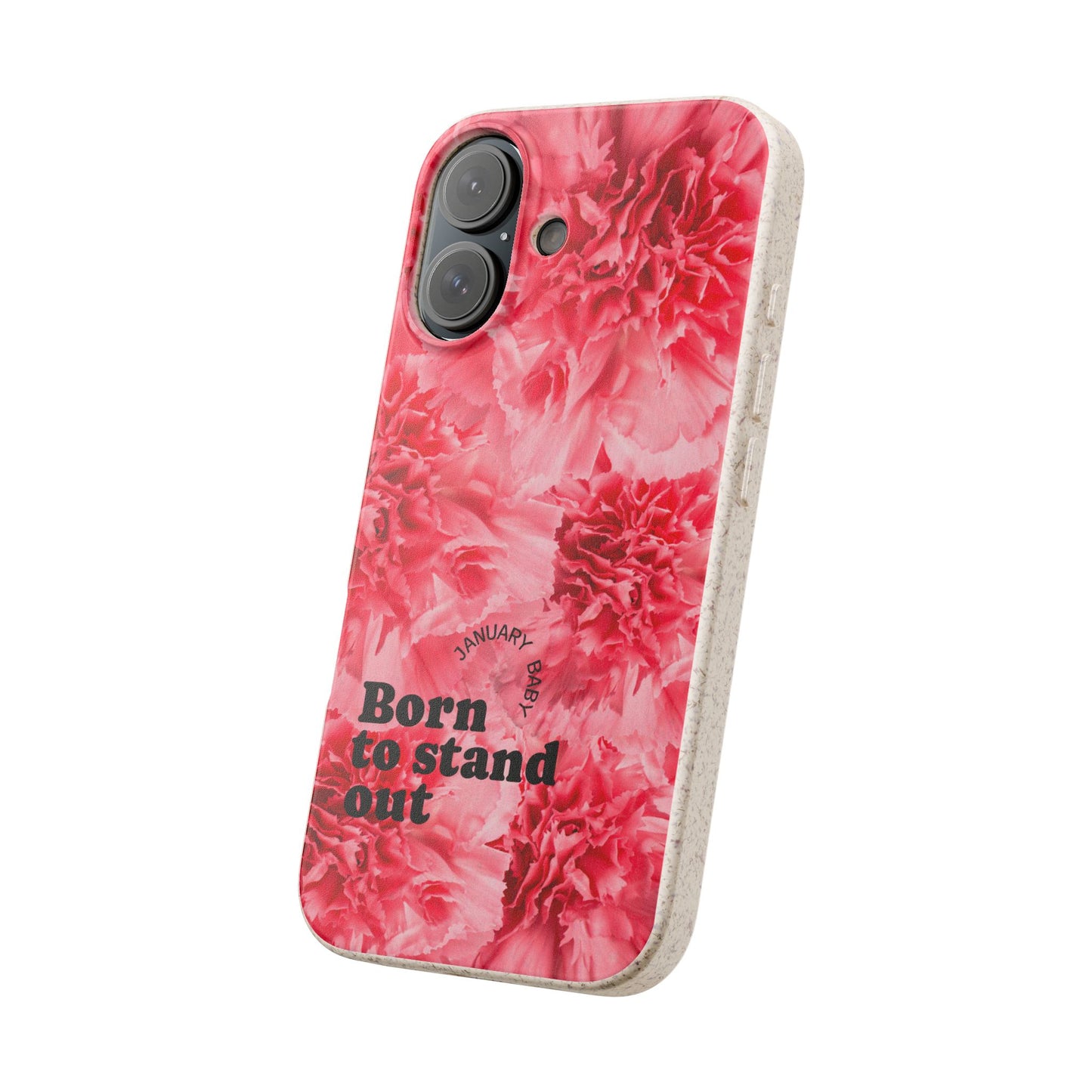 January Eco-friendly birth flower - Biodegradable case