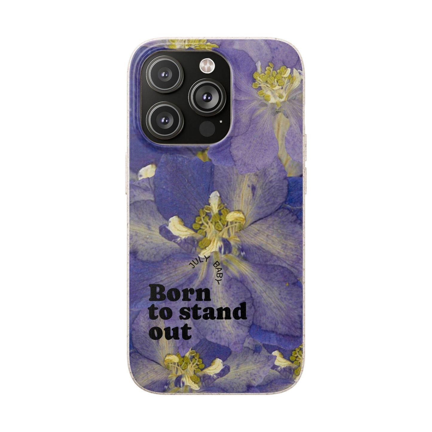 July Eco-friendly birth flower - Biodegradable case