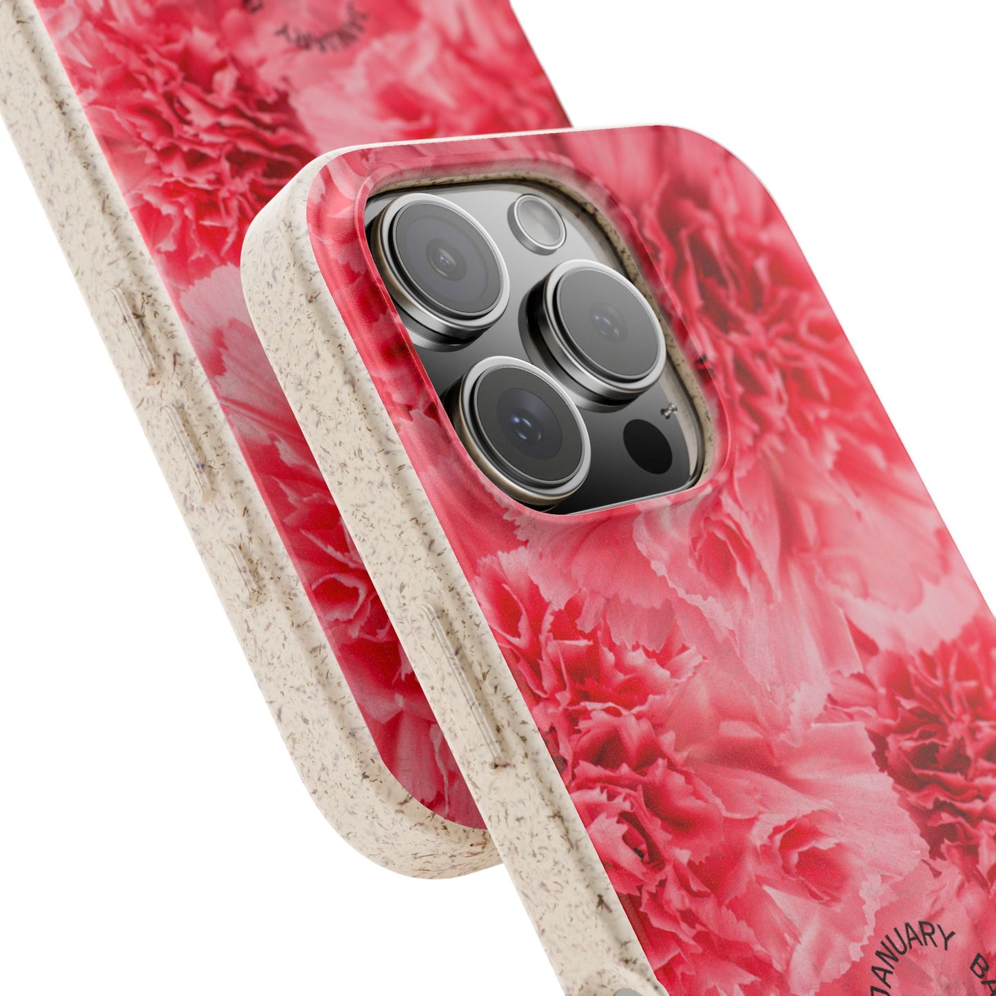 January Eco-friendly birth flower - Biodegradable case