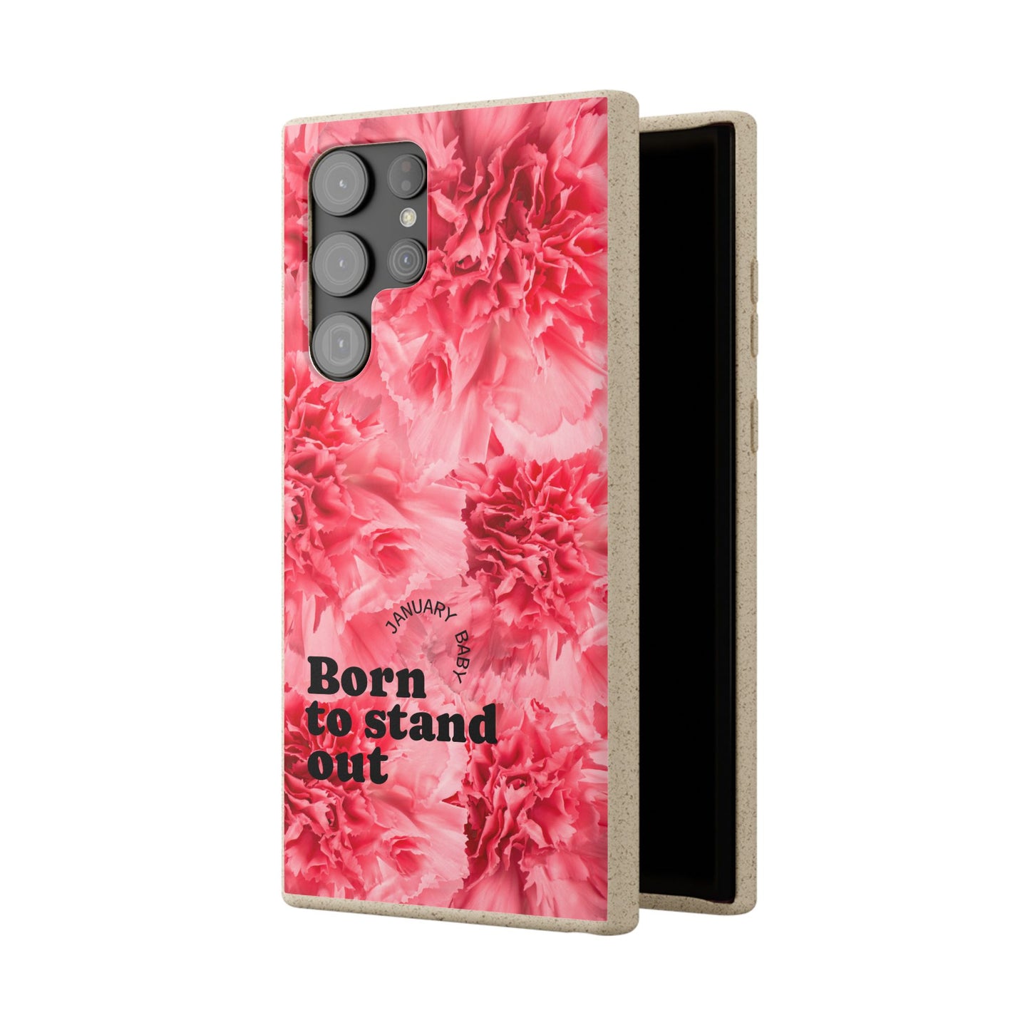 January Eco-friendly birth flower - Biodegradable case