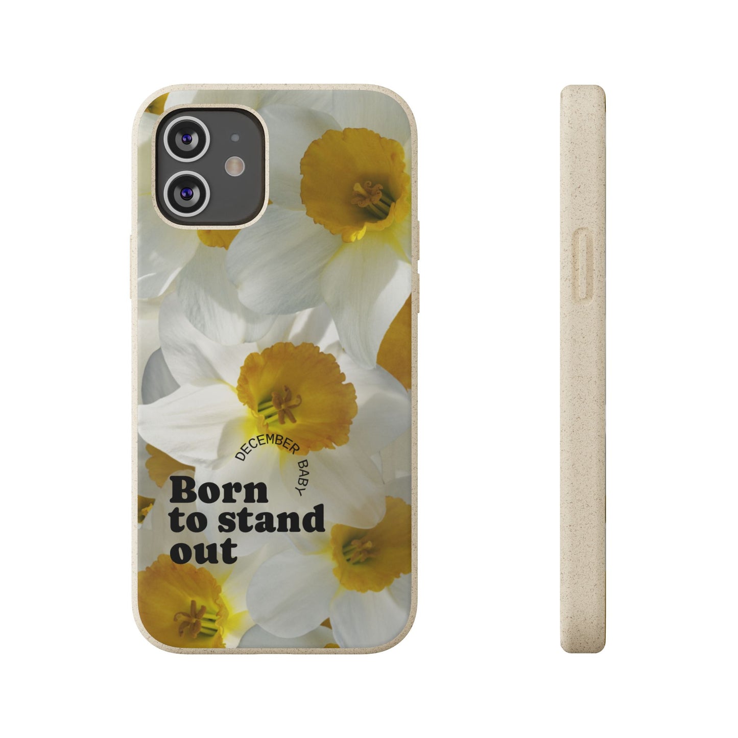 December Eco-friendly birth flower - Biodegradable case
