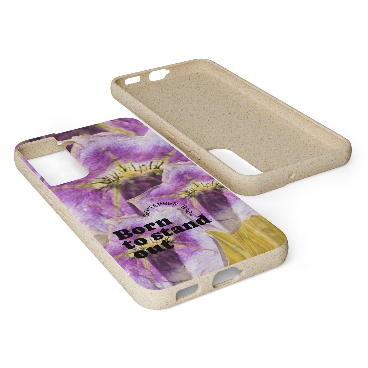 September Eco-friendly birth flower - Biodegradable case