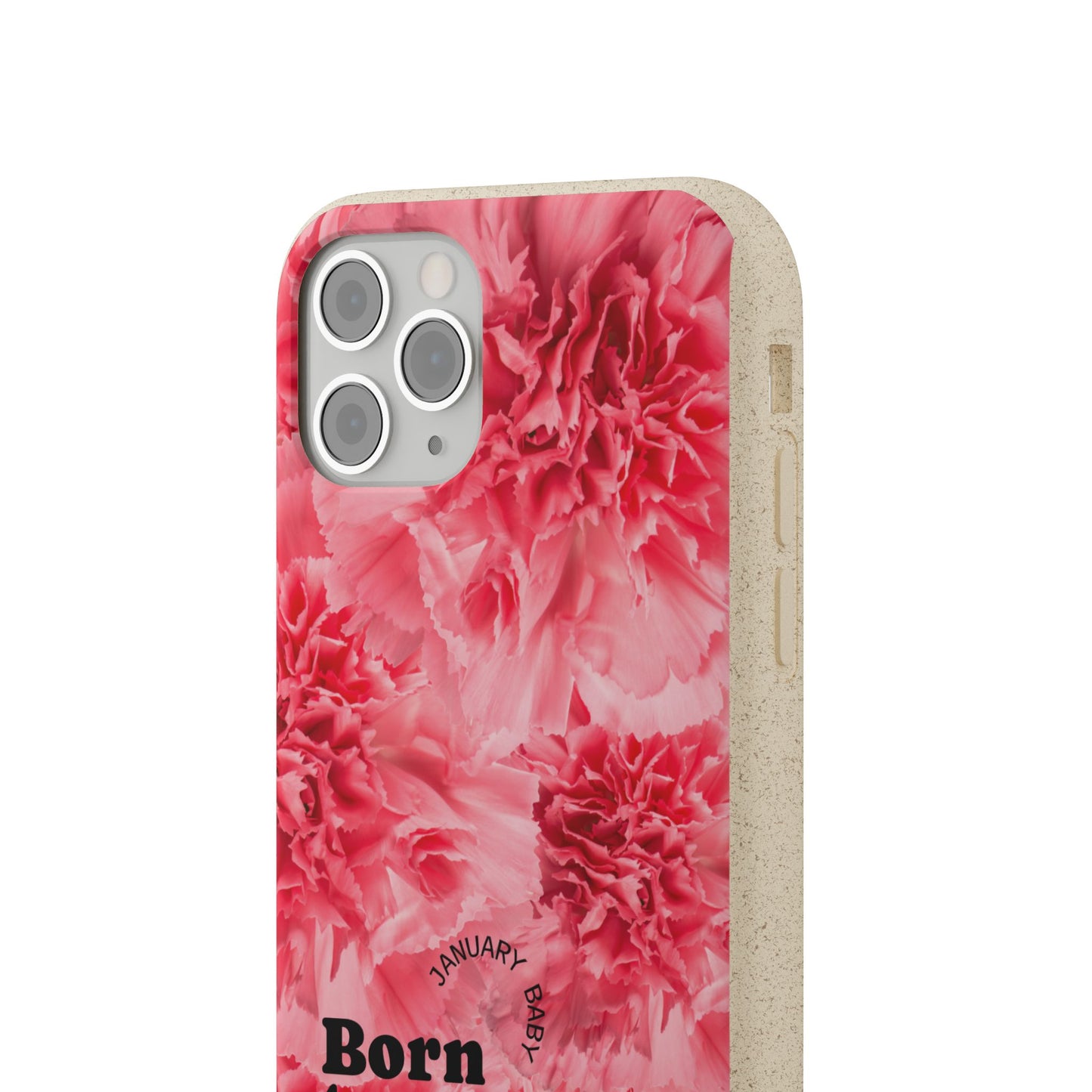 January Eco-friendly birth flower - Biodegradable case