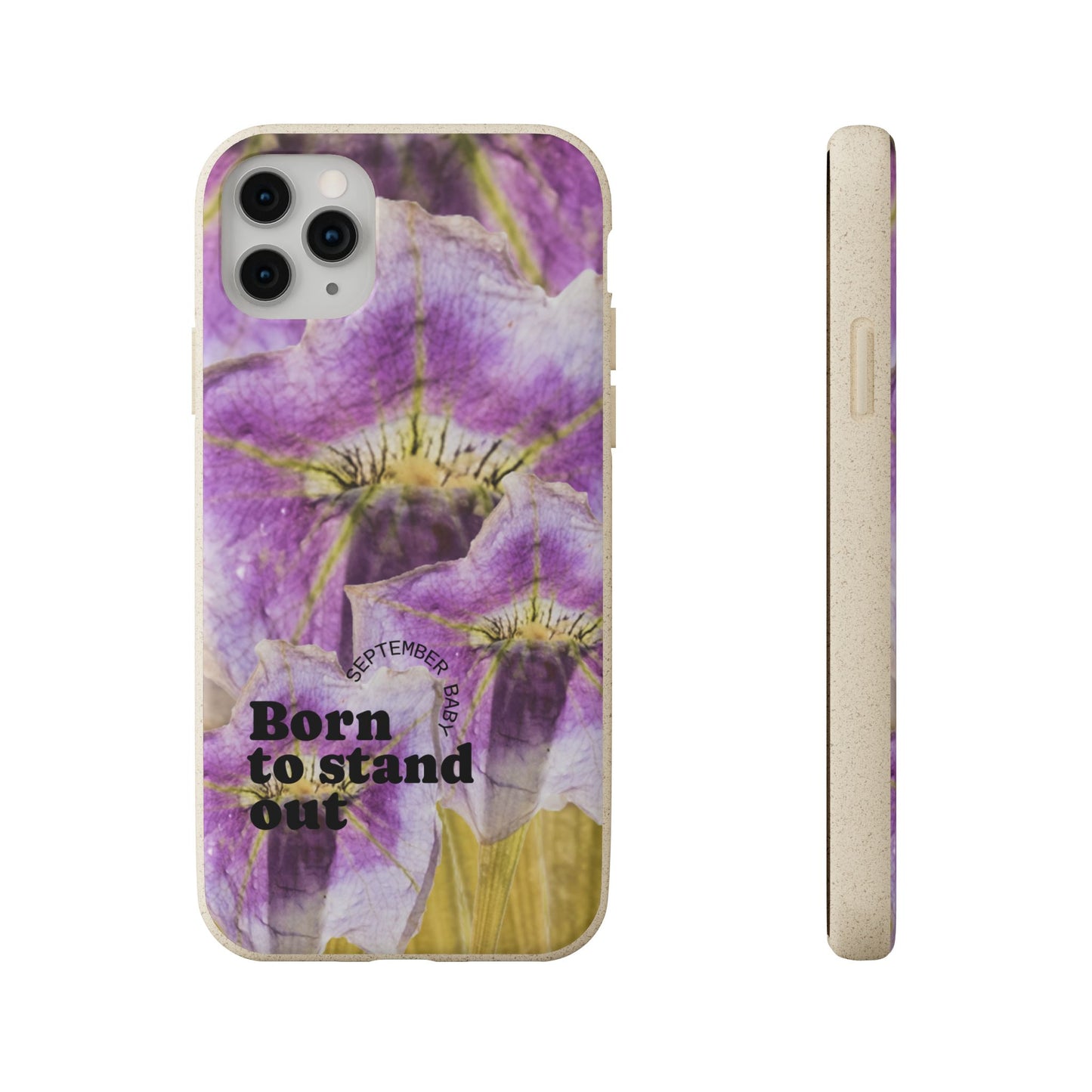 September Eco-friendly birth flower - Biodegradable case