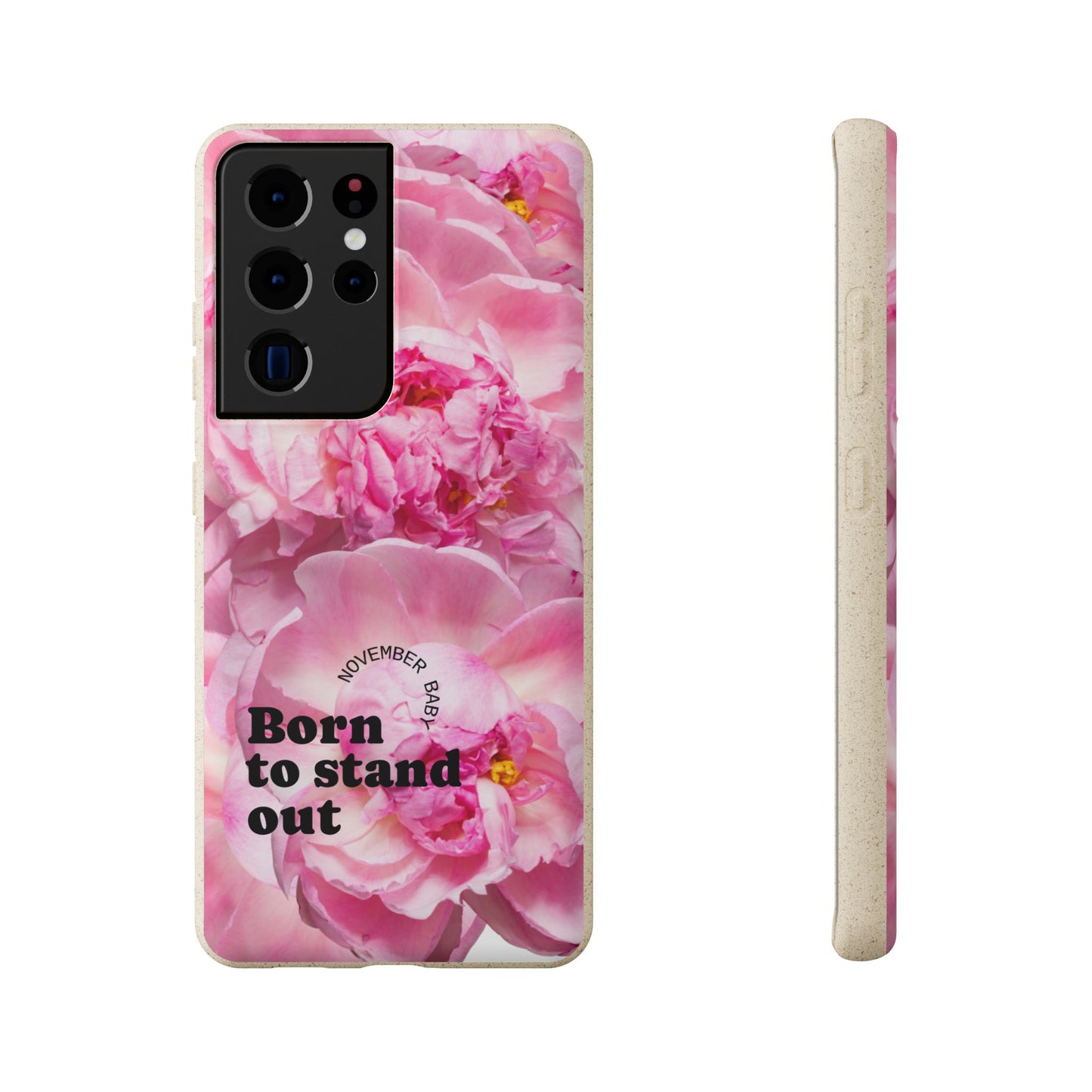 November Eco-friendly birth flower - Biodegradable case