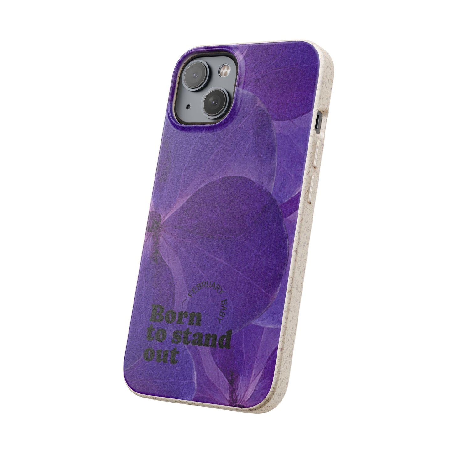 Eco-Friendly February birth flower - Biodegradable case