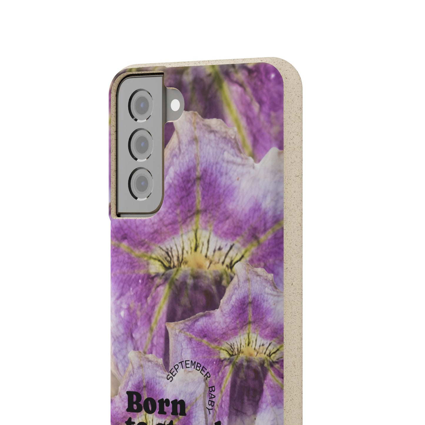 September Eco-friendly birth flower - Biodegradable case