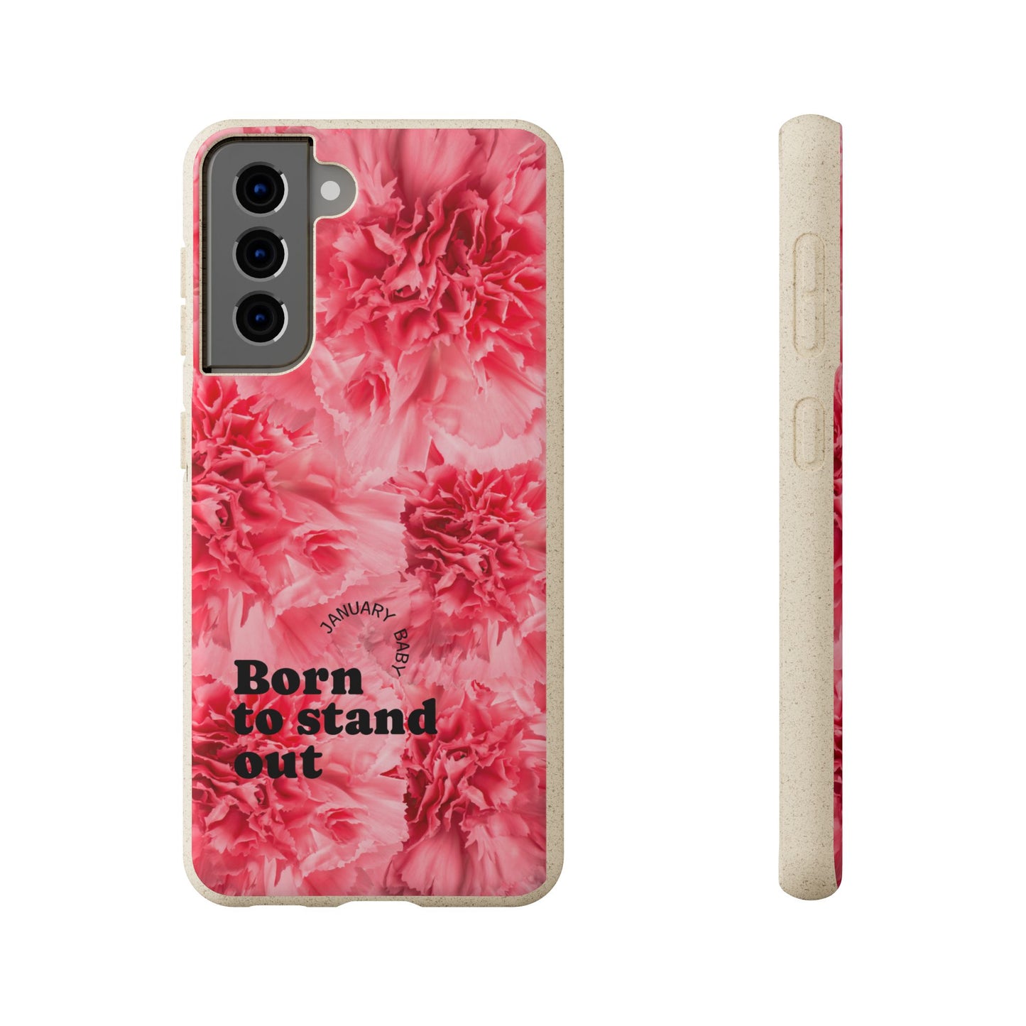 January Eco-friendly birth flower - Biodegradable case