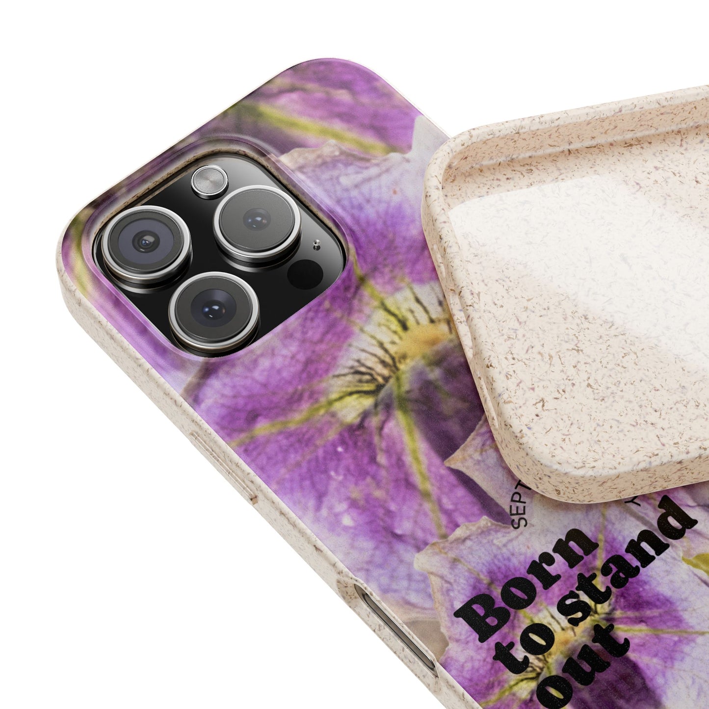 September Eco-friendly birth flower - Biodegradable case