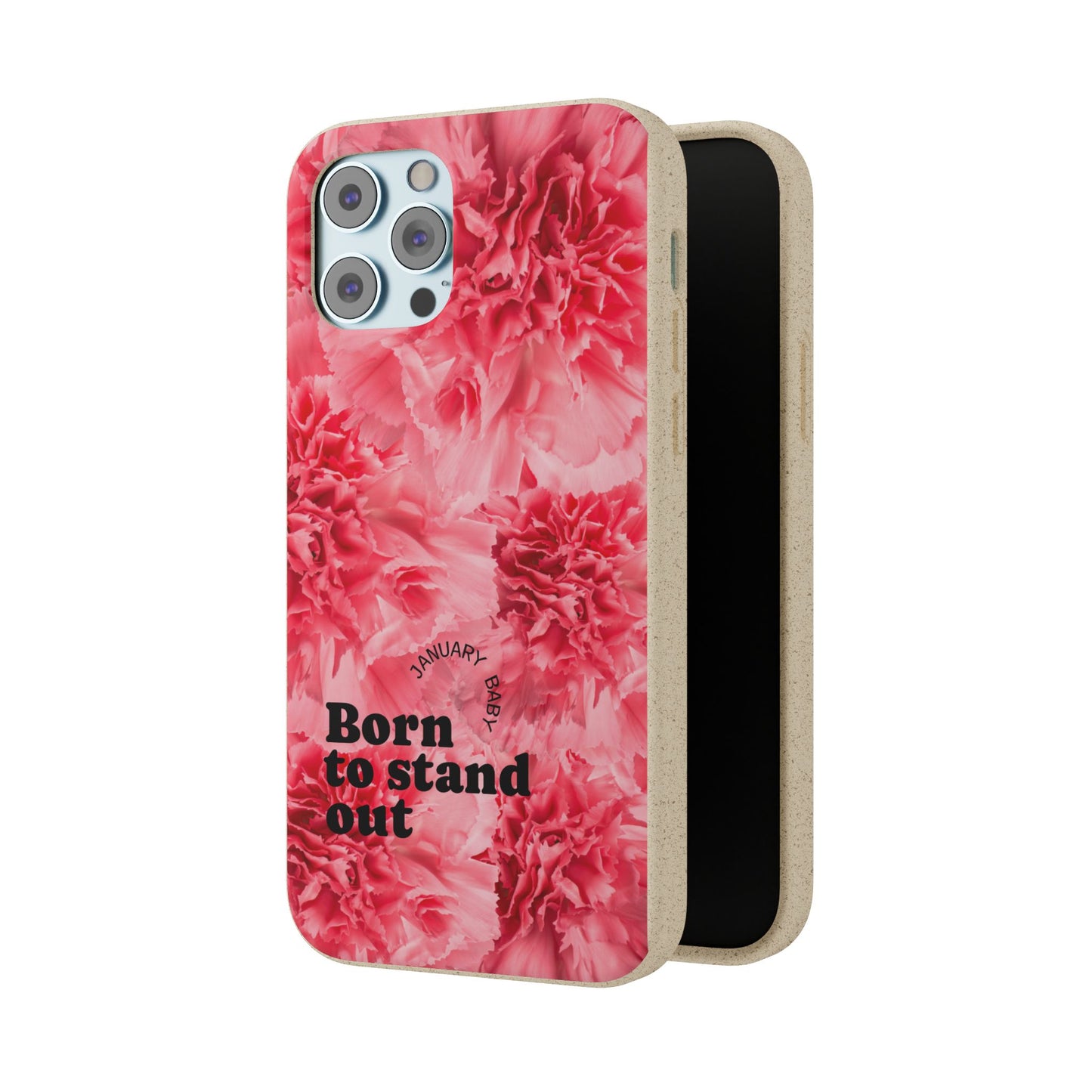 January Eco-friendly birth flower - Biodegradable case