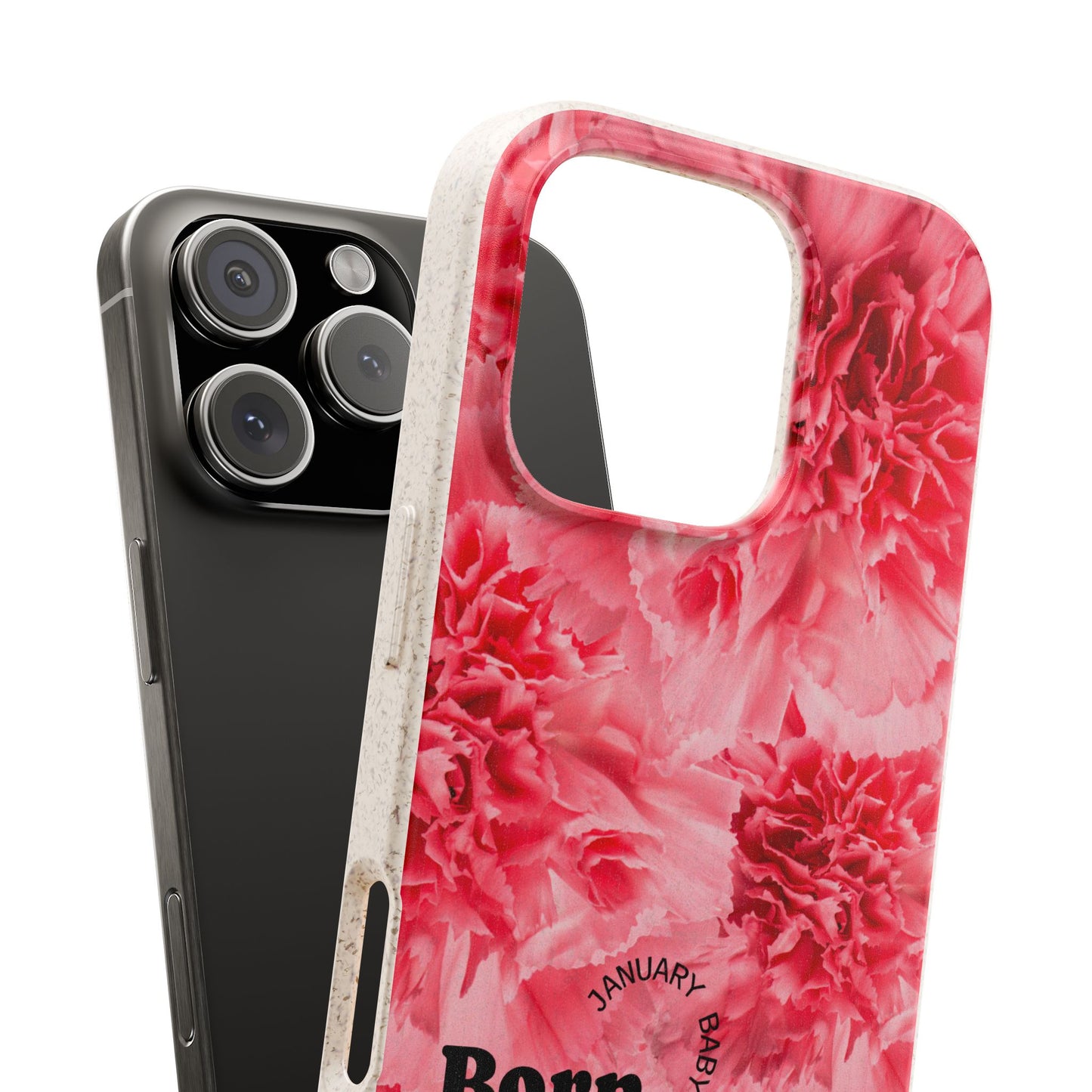January Eco-friendly birth flower - Biodegradable case