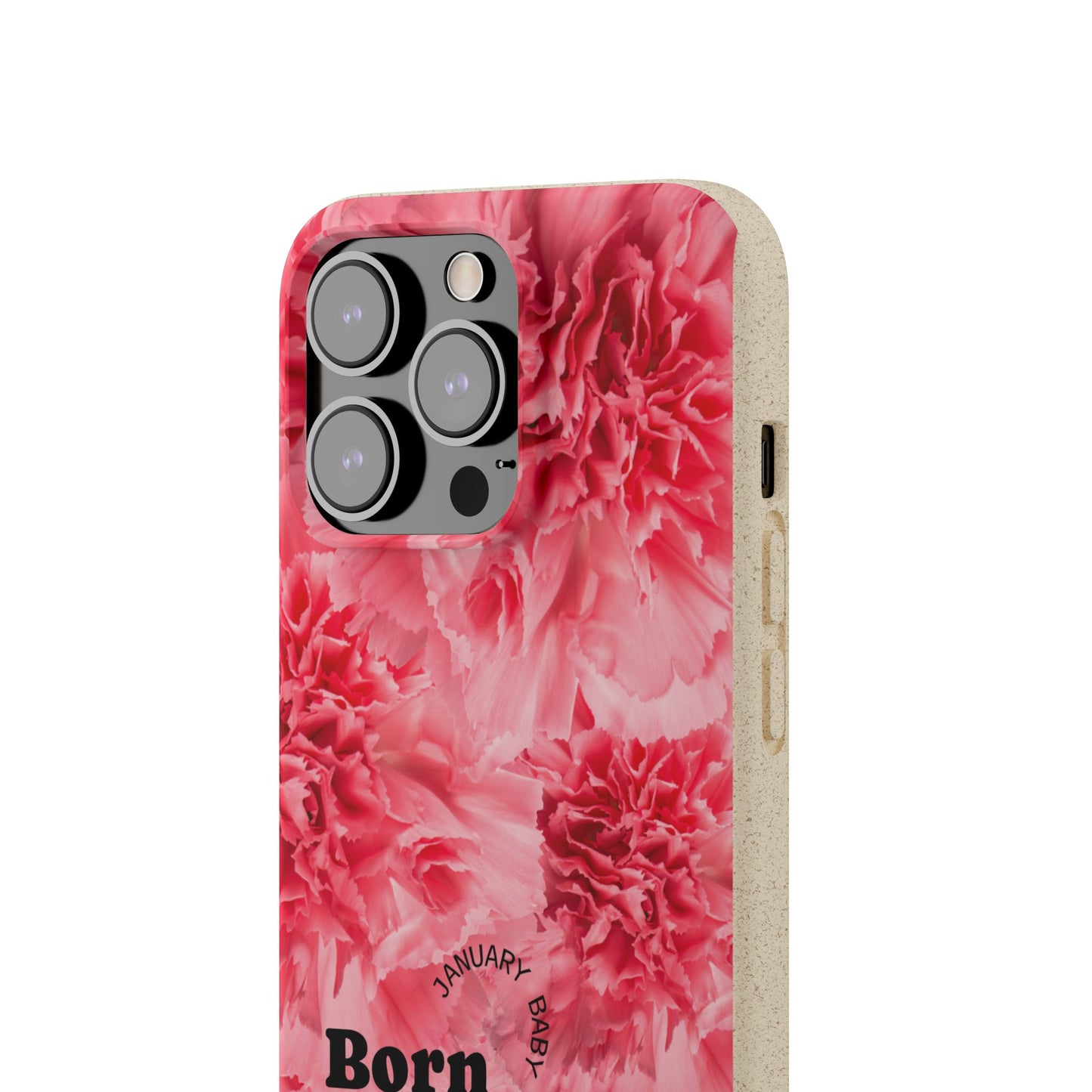 January Eco-friendly birth flower - Biodegradable case