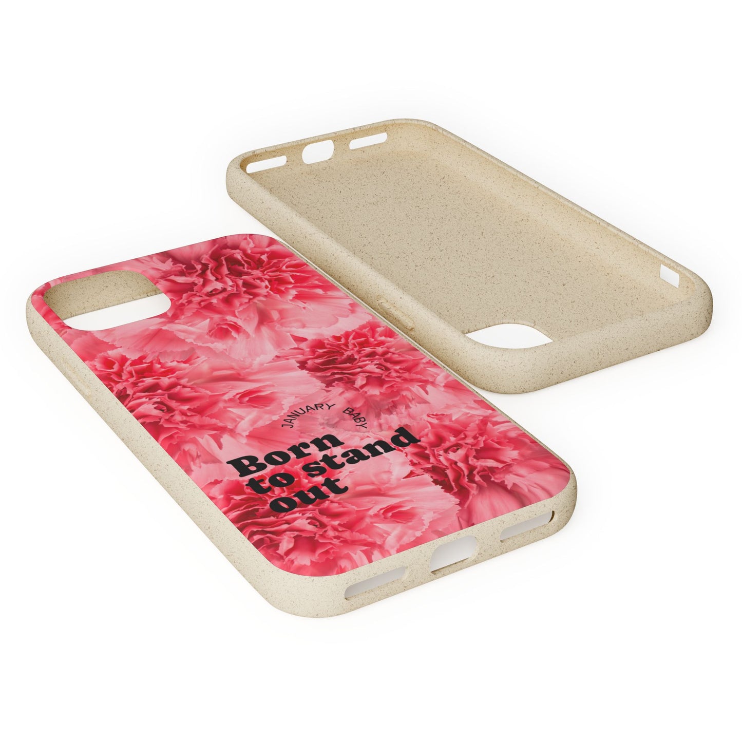 January Eco-friendly birth flower - Biodegradable case