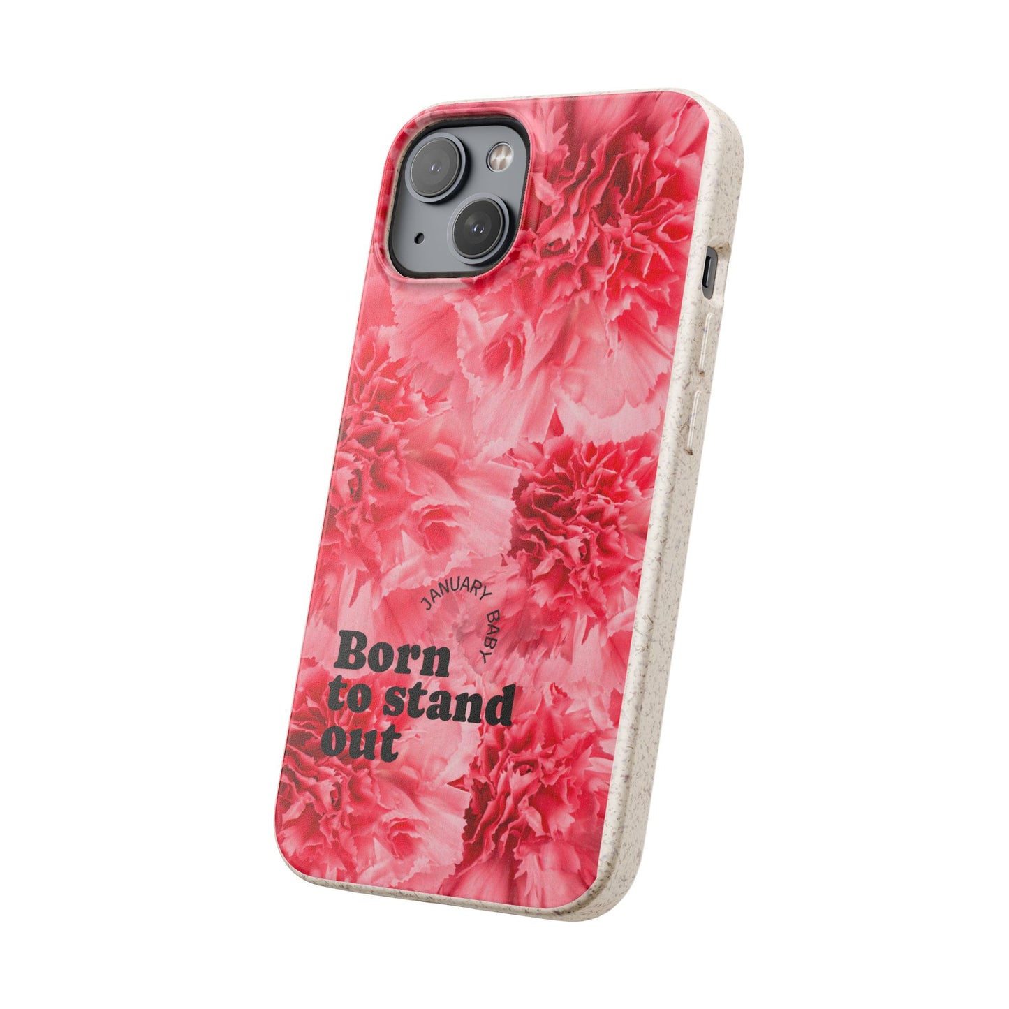 January Eco-friendly birth flower - Biodegradable case