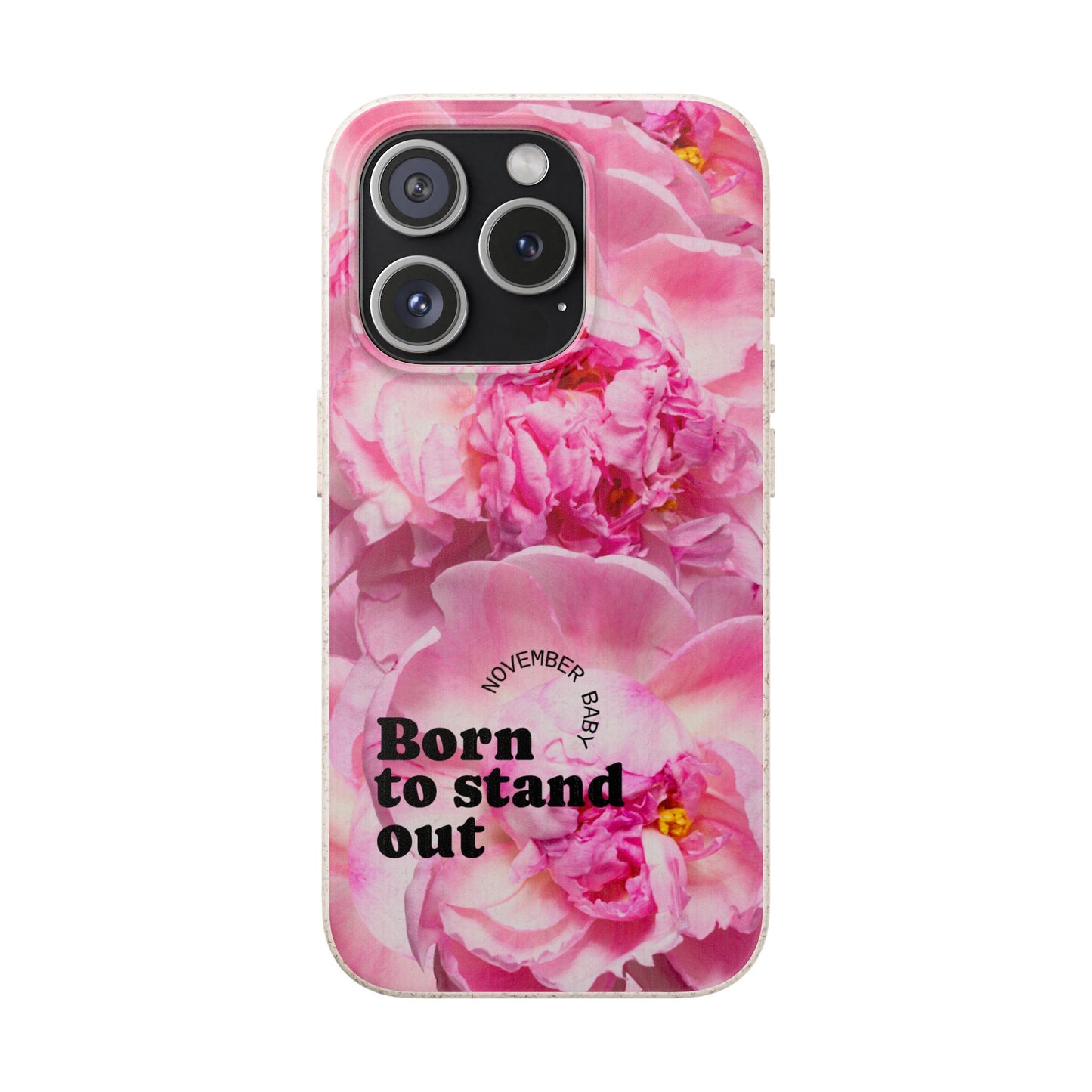 November Eco-friendly birth flower - Biodegradable case