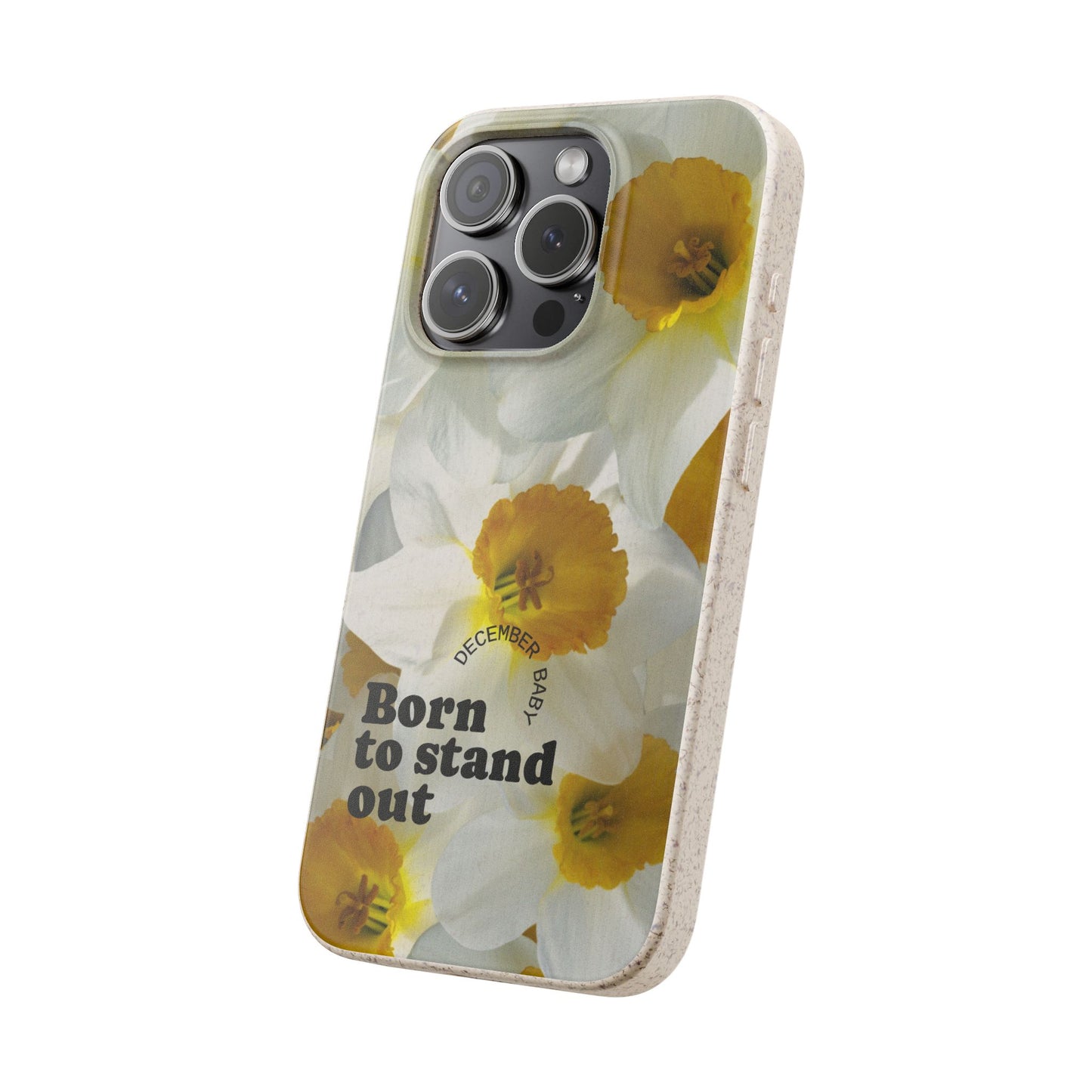 December Eco-friendly birth flower - Biodegradable case