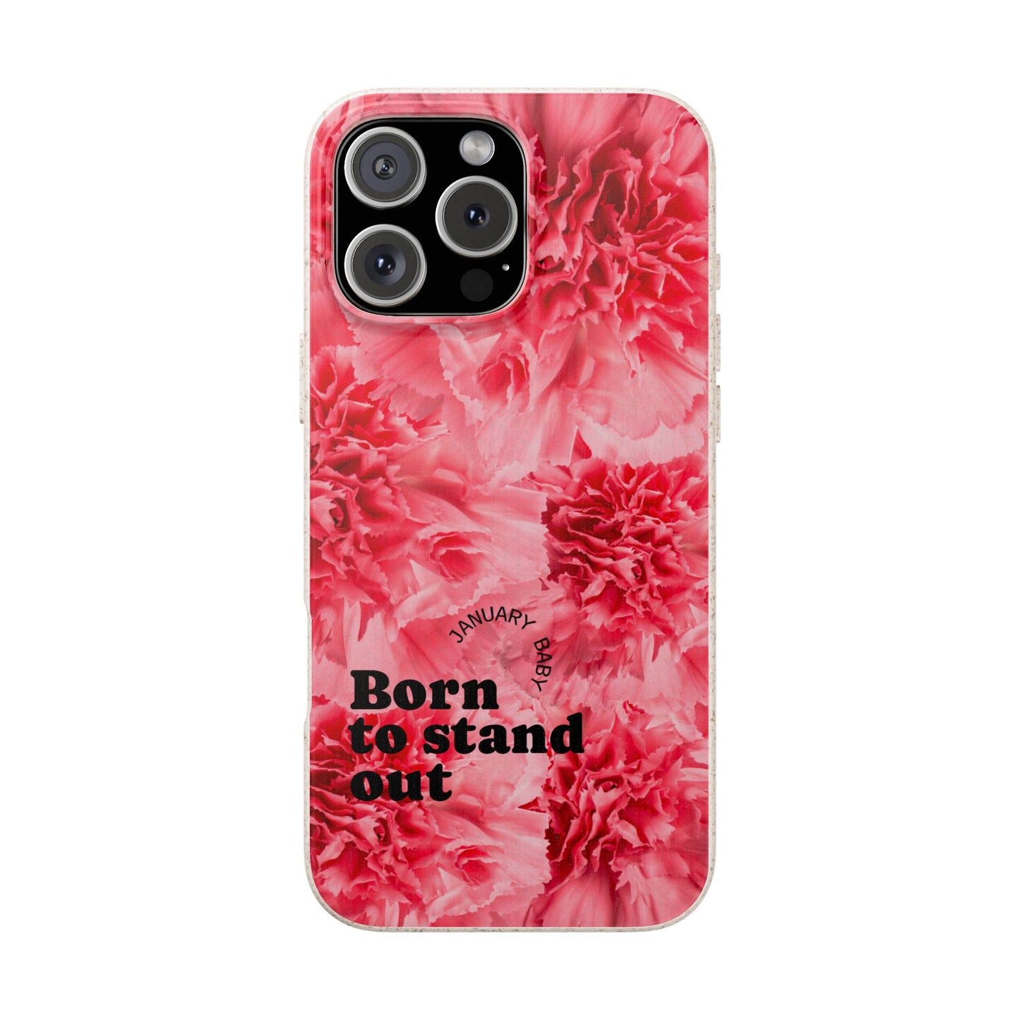 January Eco-friendly birth flower - Biodegradable case