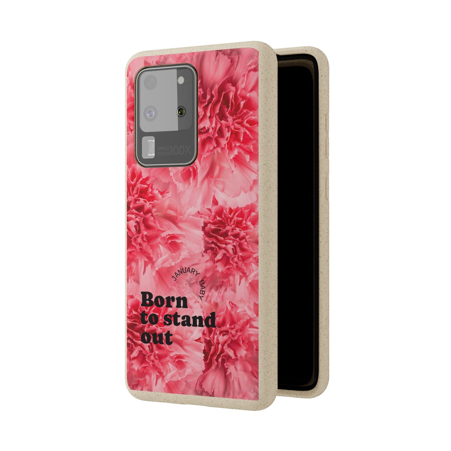 January Eco-friendly birth flower - Biodegradable case