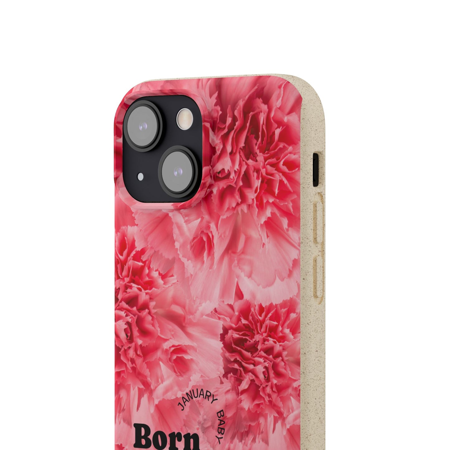 January Eco-friendly birth flower - Biodegradable case