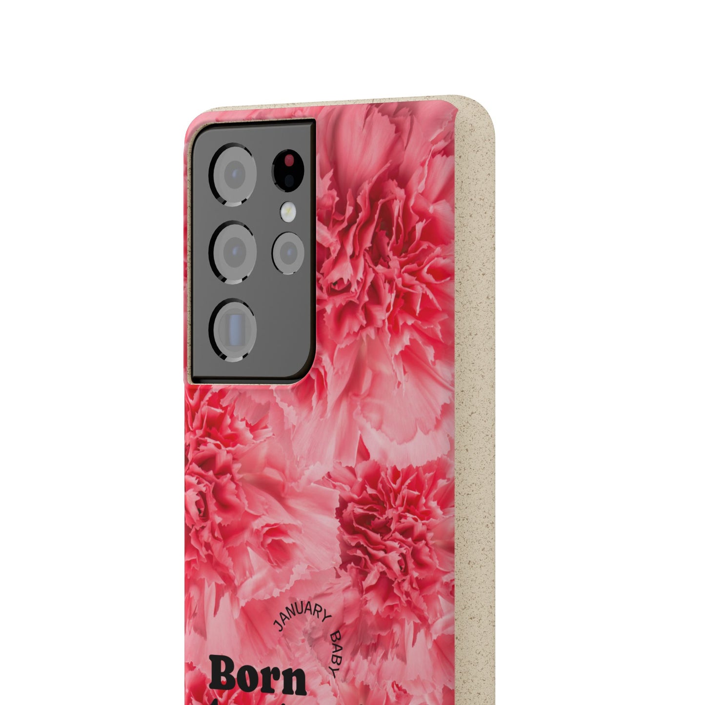 January Eco-friendly birth flower - Biodegradable case