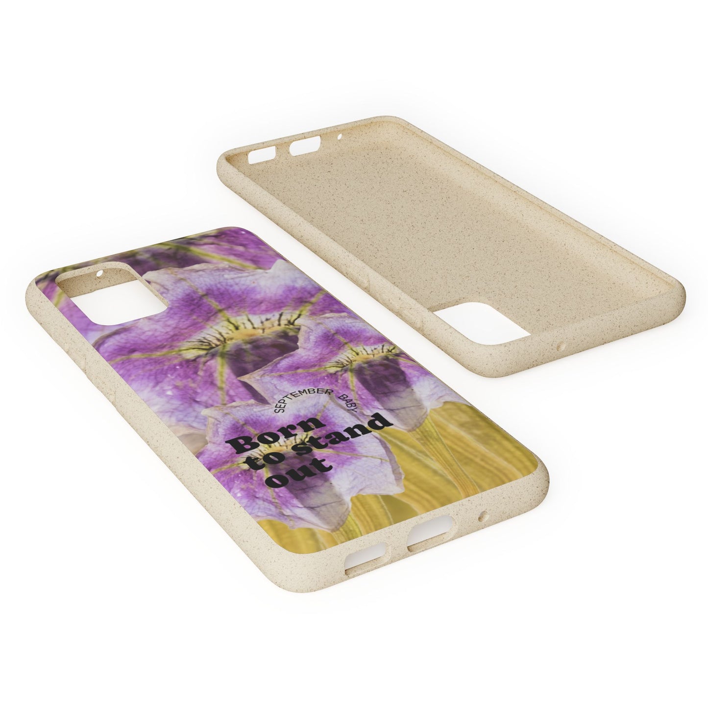 September Eco-friendly birth flower - Biodegradable case