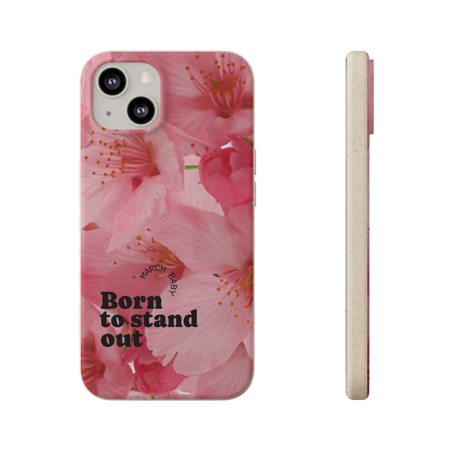 March Eco-friendly birth flower - Biodegradable case