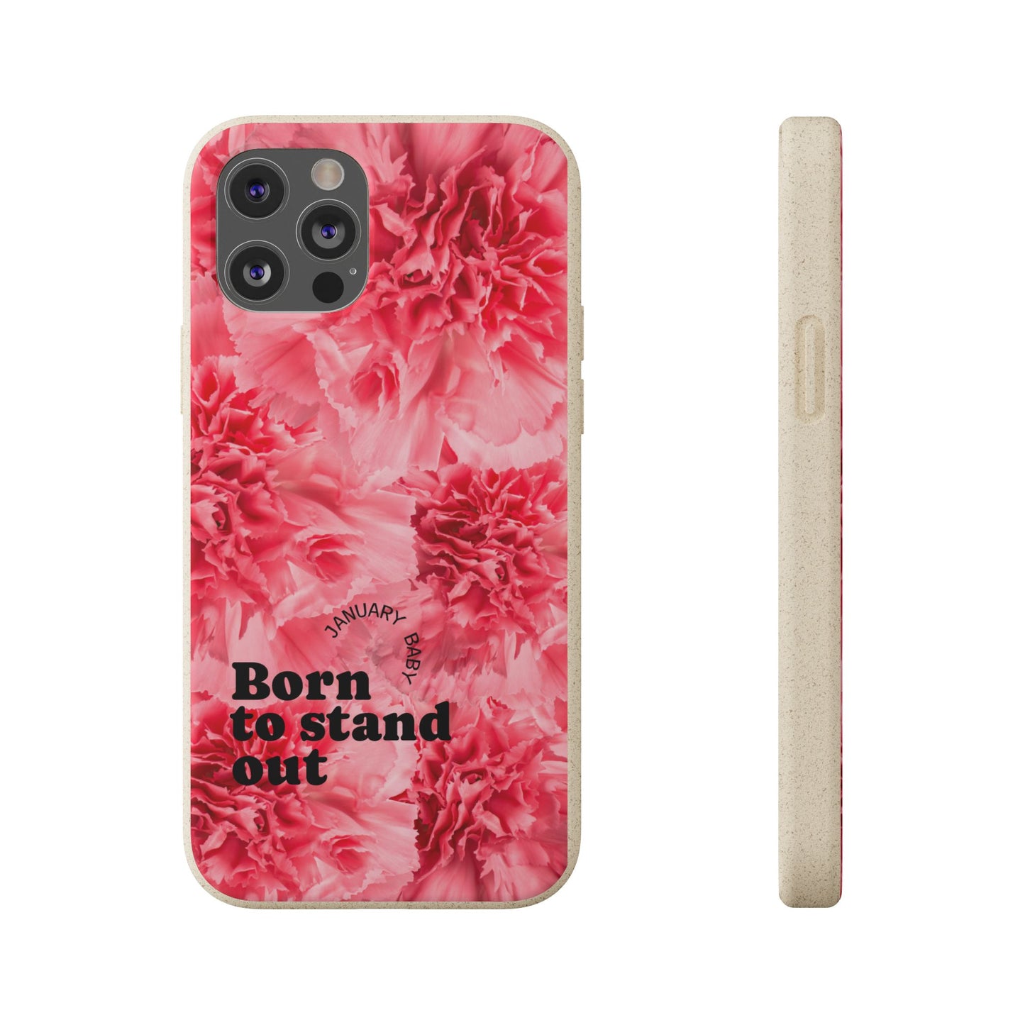 January Eco-friendly birth flower - Biodegradable case