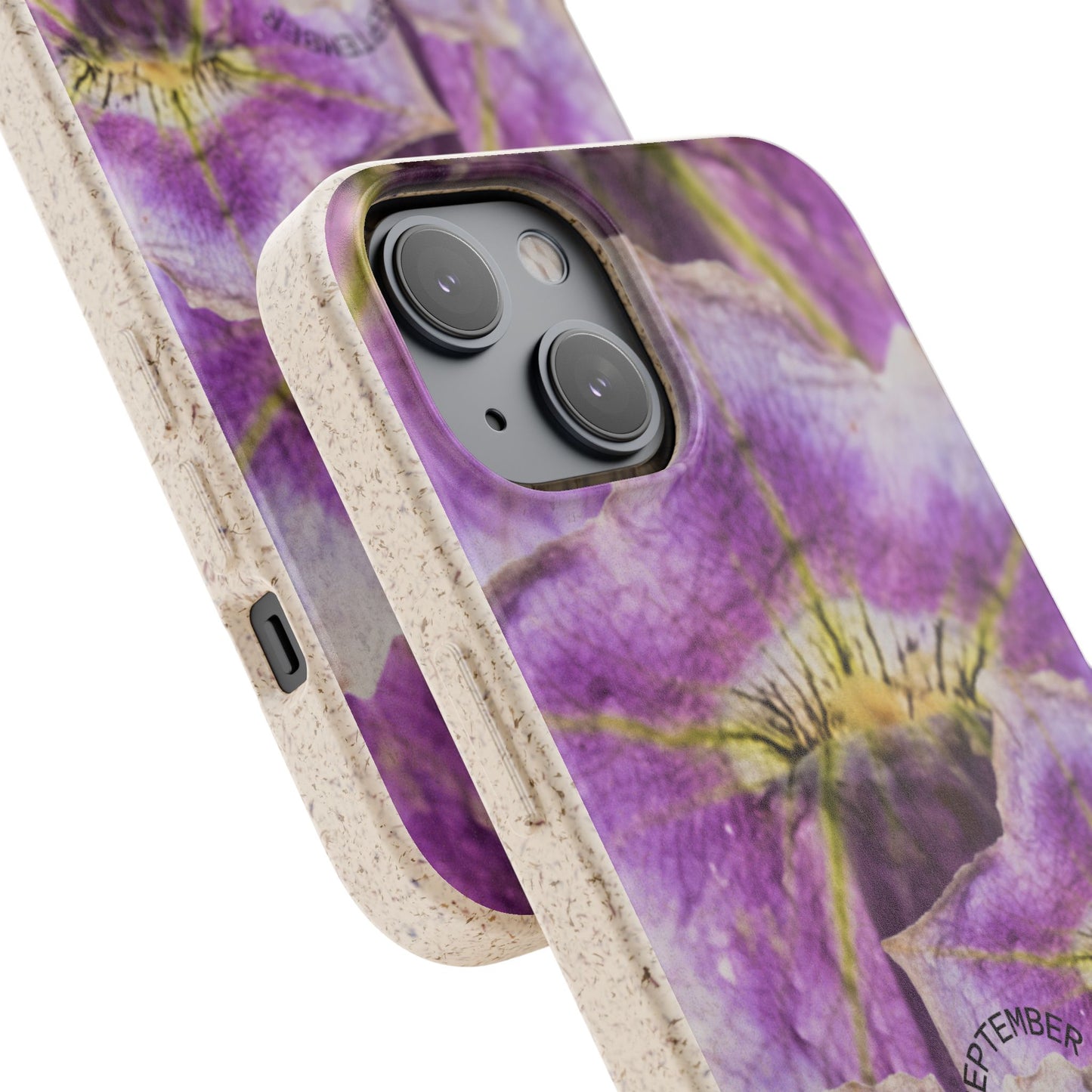 September Eco-friendly birth flower - Biodegradable case