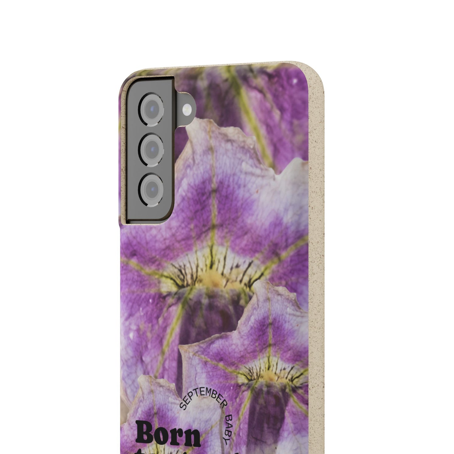 September Eco-friendly birth flower - Biodegradable case
