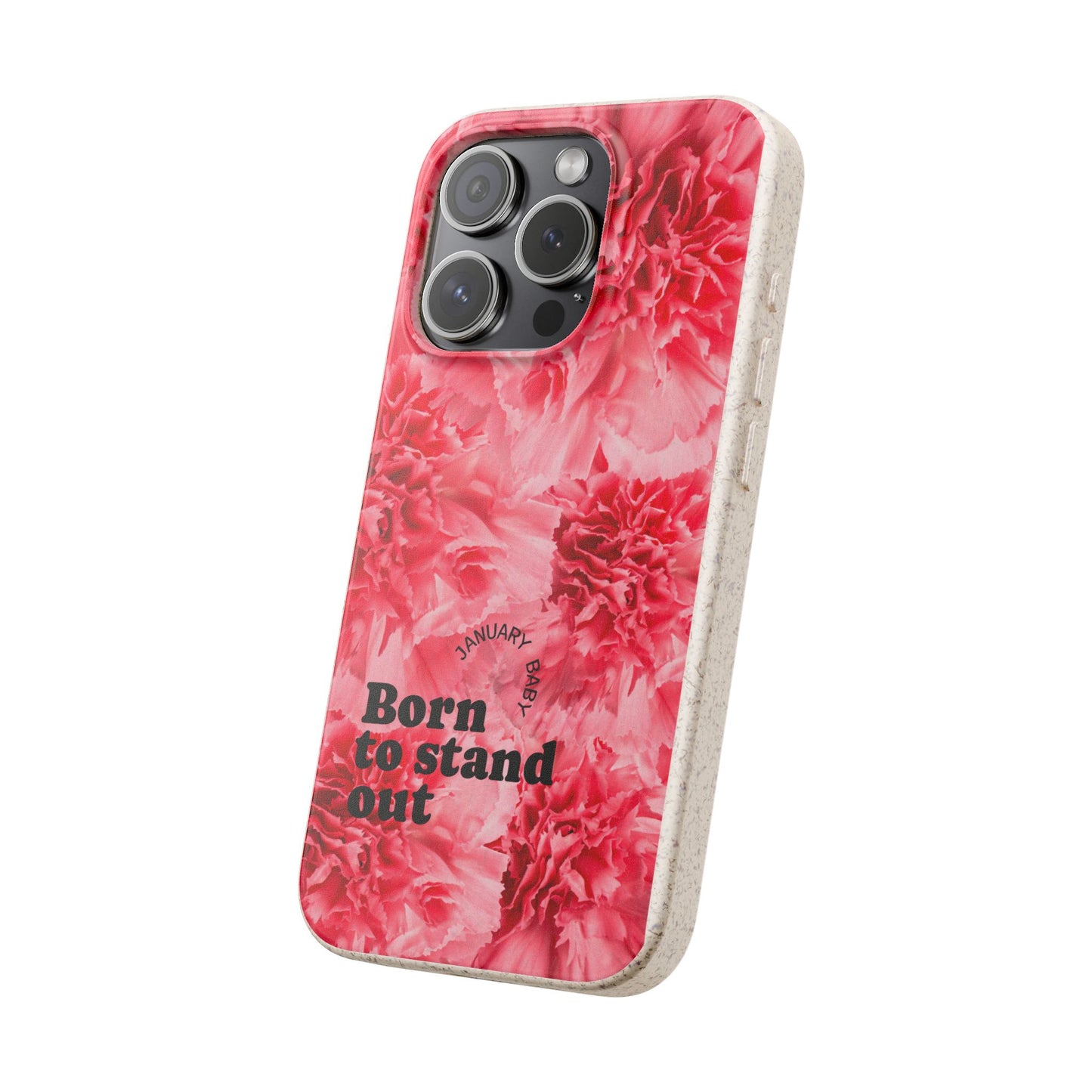 January Eco-friendly birth flower - Biodegradable case