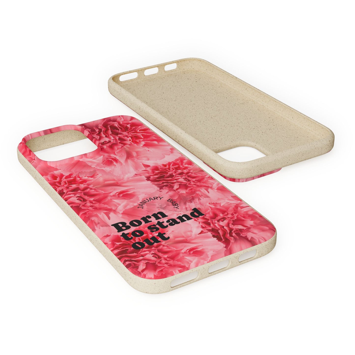 January Eco-friendly birth flower - Biodegradable case