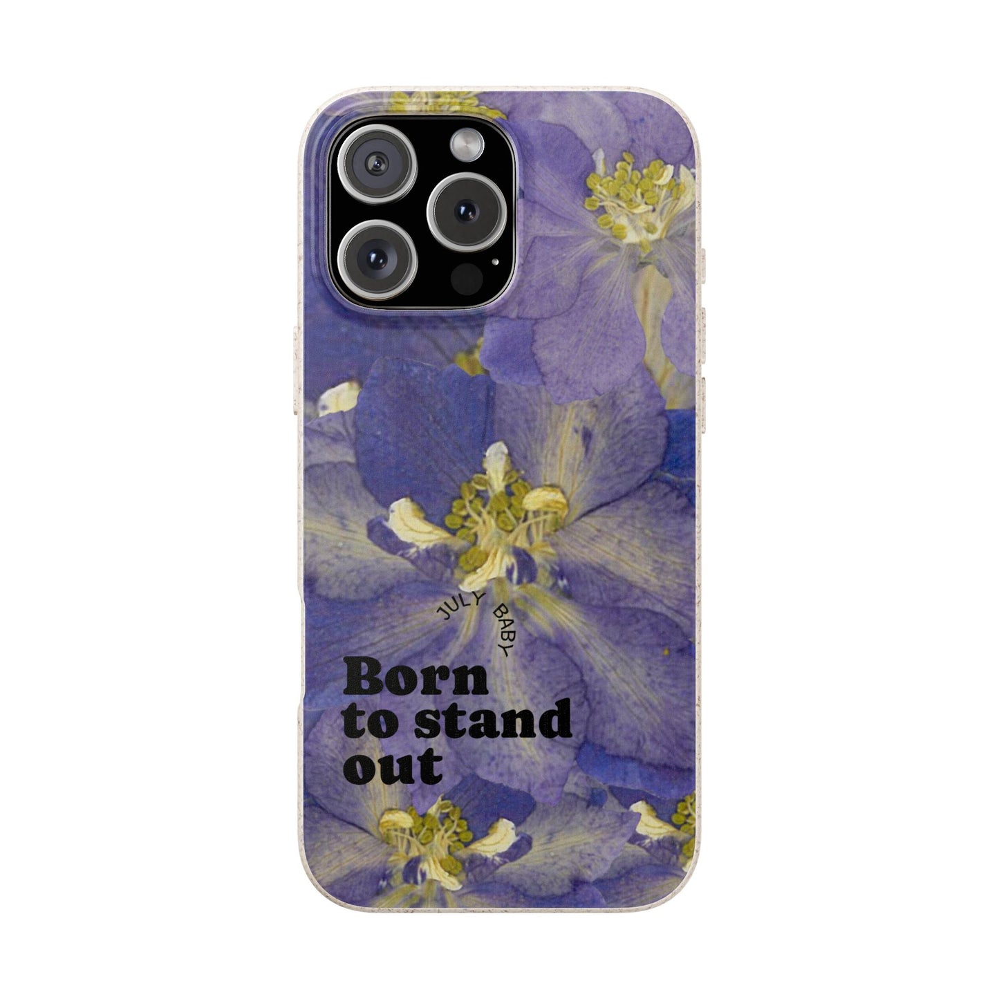 July Eco-friendly birth flower - Biodegradable case