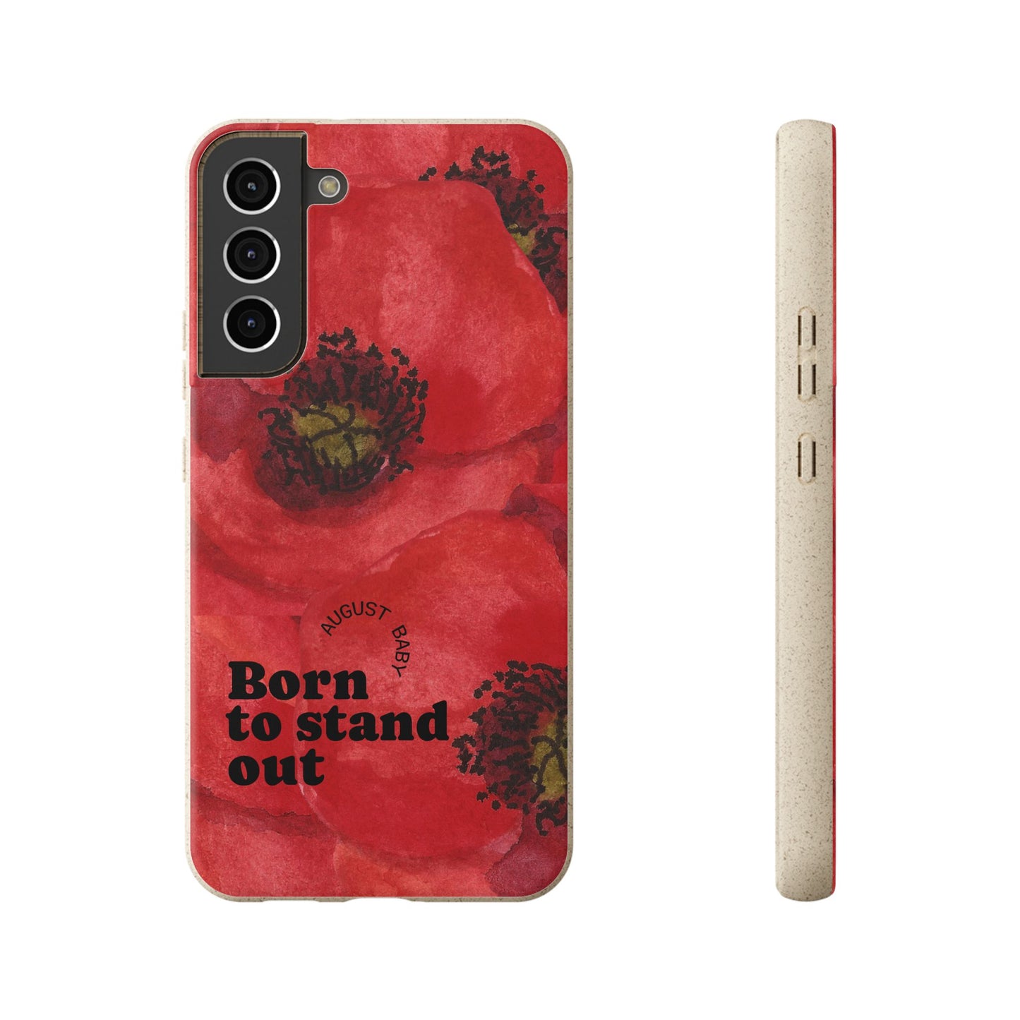 August Eco-friendly birth flower - Biodegradable case