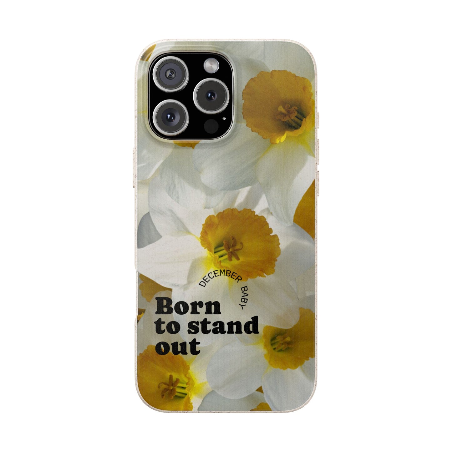 December Eco-friendly birth flower - Biodegradable case