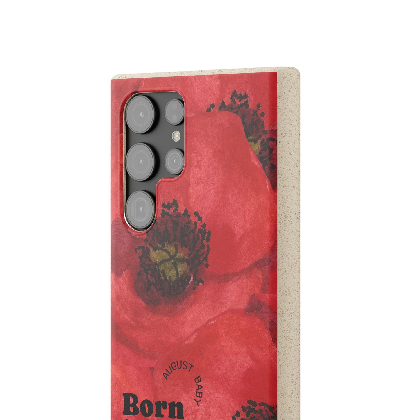 August Eco-friendly birth flower - Biodegradable case
