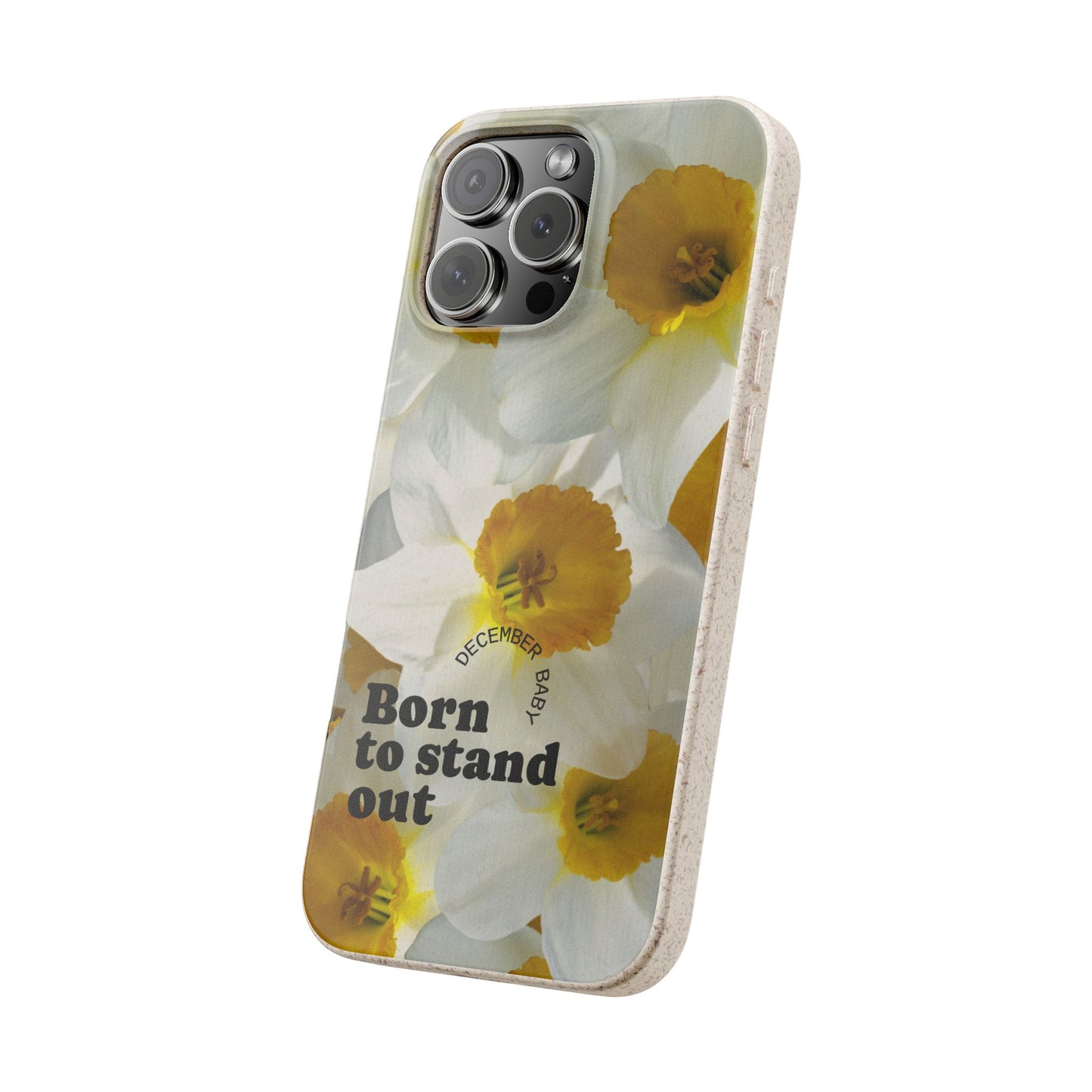 December Eco-friendly birth flower - Biodegradable case