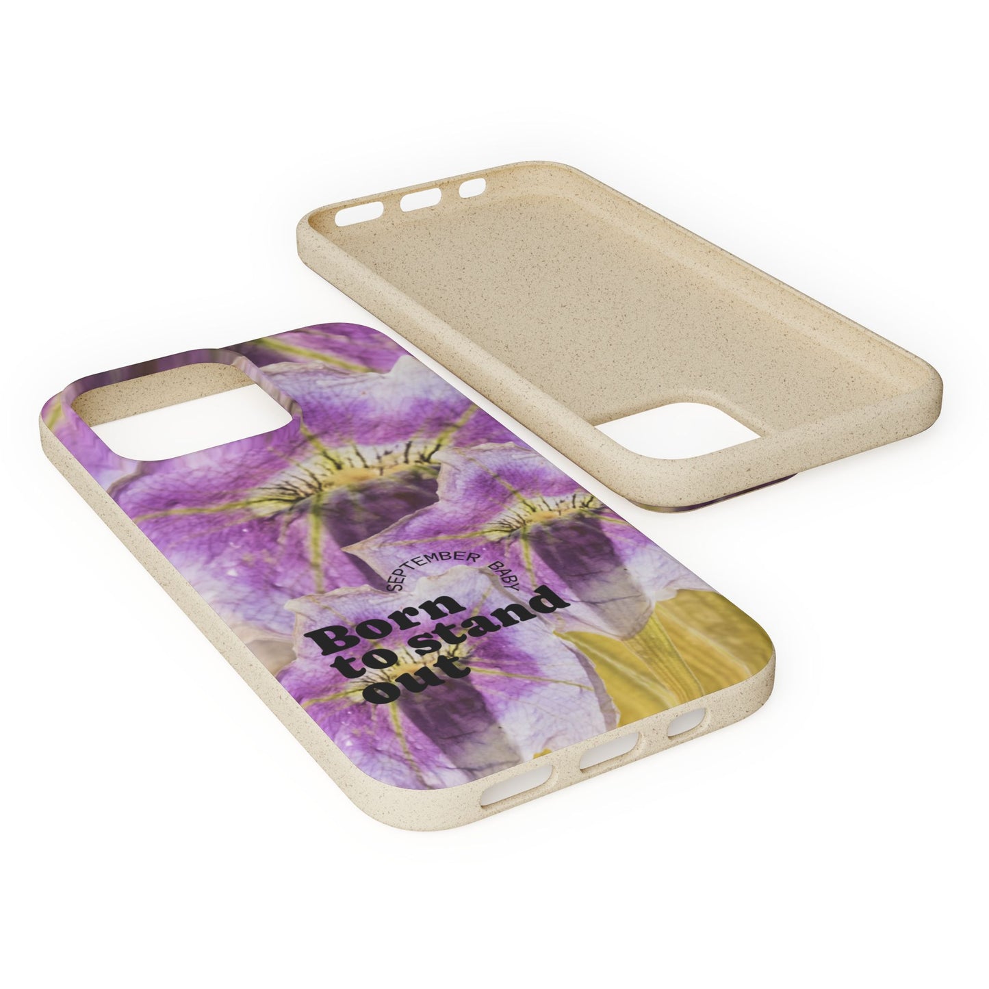 September Eco-friendly birth flower - Biodegradable case