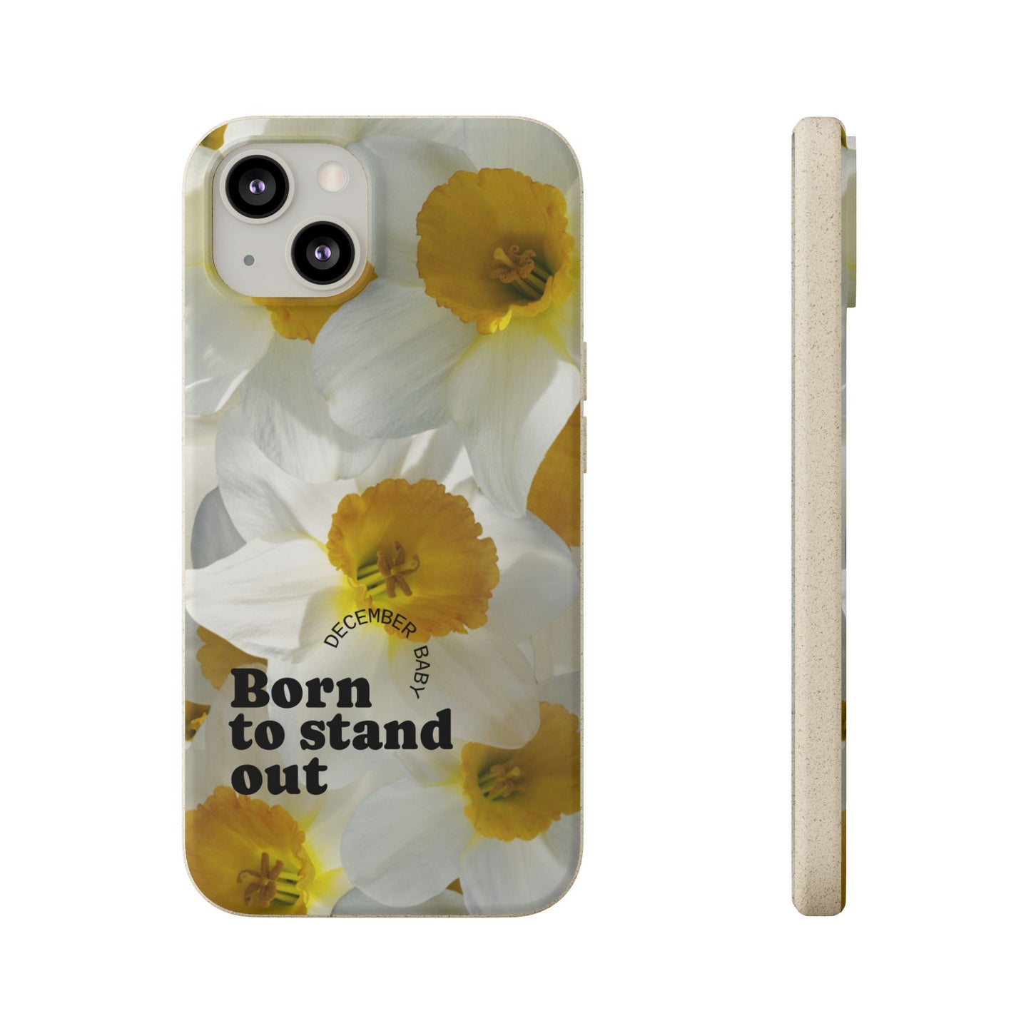 December Eco-friendly birth flower - Biodegradable case