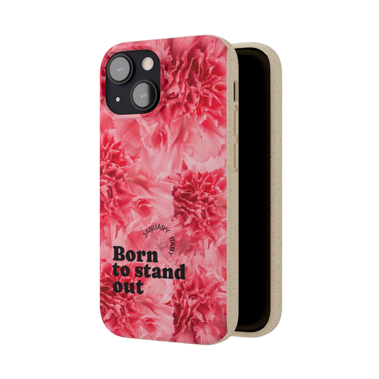 January Eco-friendly birth flower - Biodegradable case