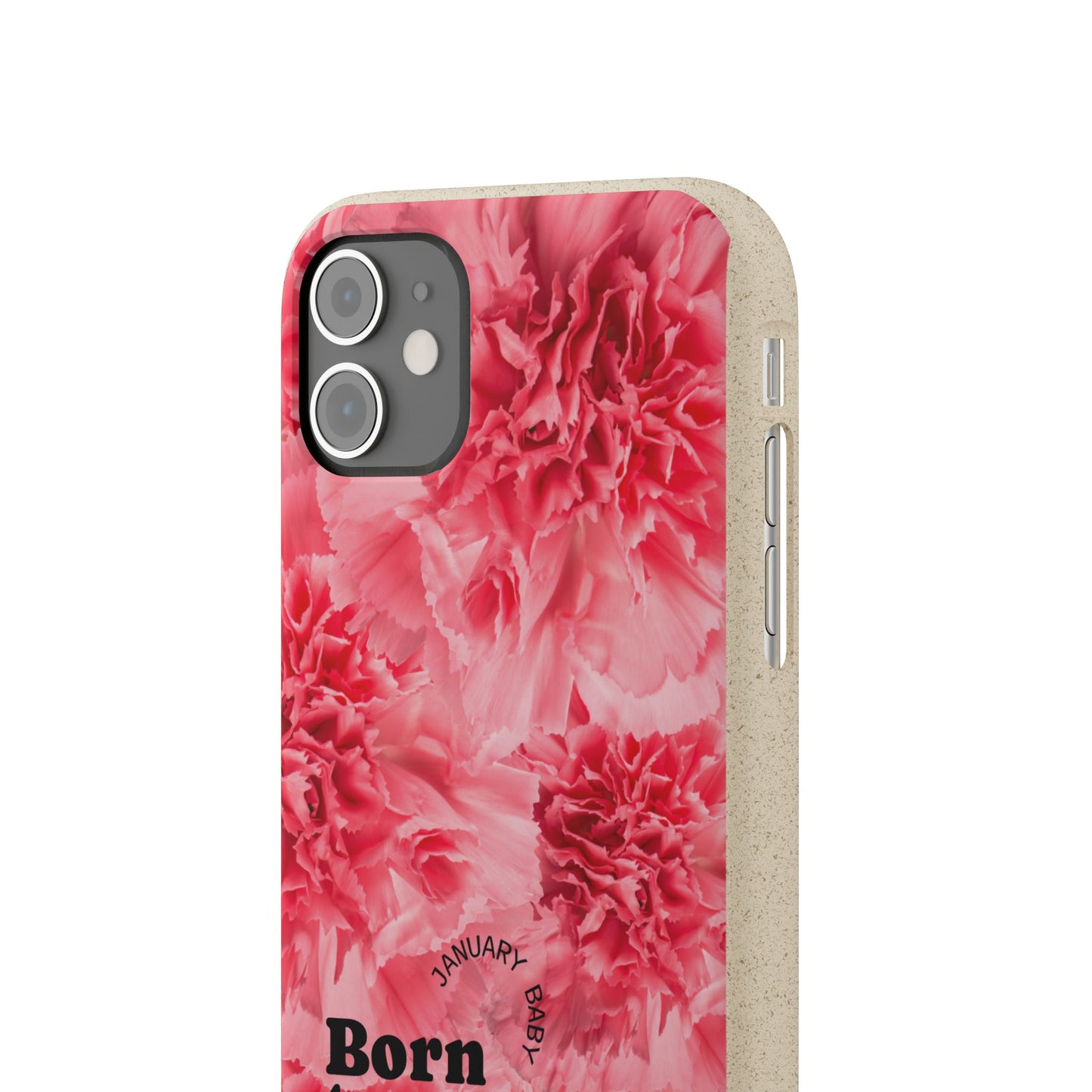 January Eco-friendly birth flower - Biodegradable case