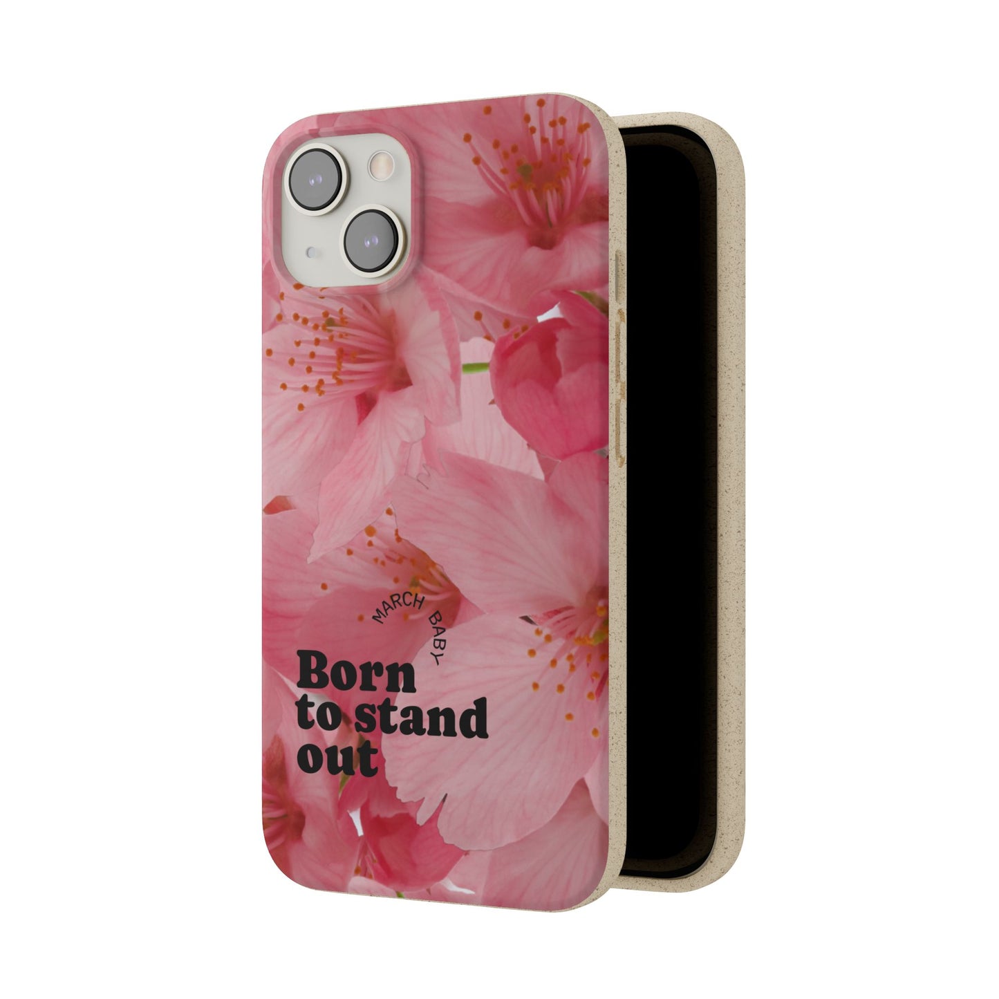 March Eco-friendly birth flower - Biodegradable case