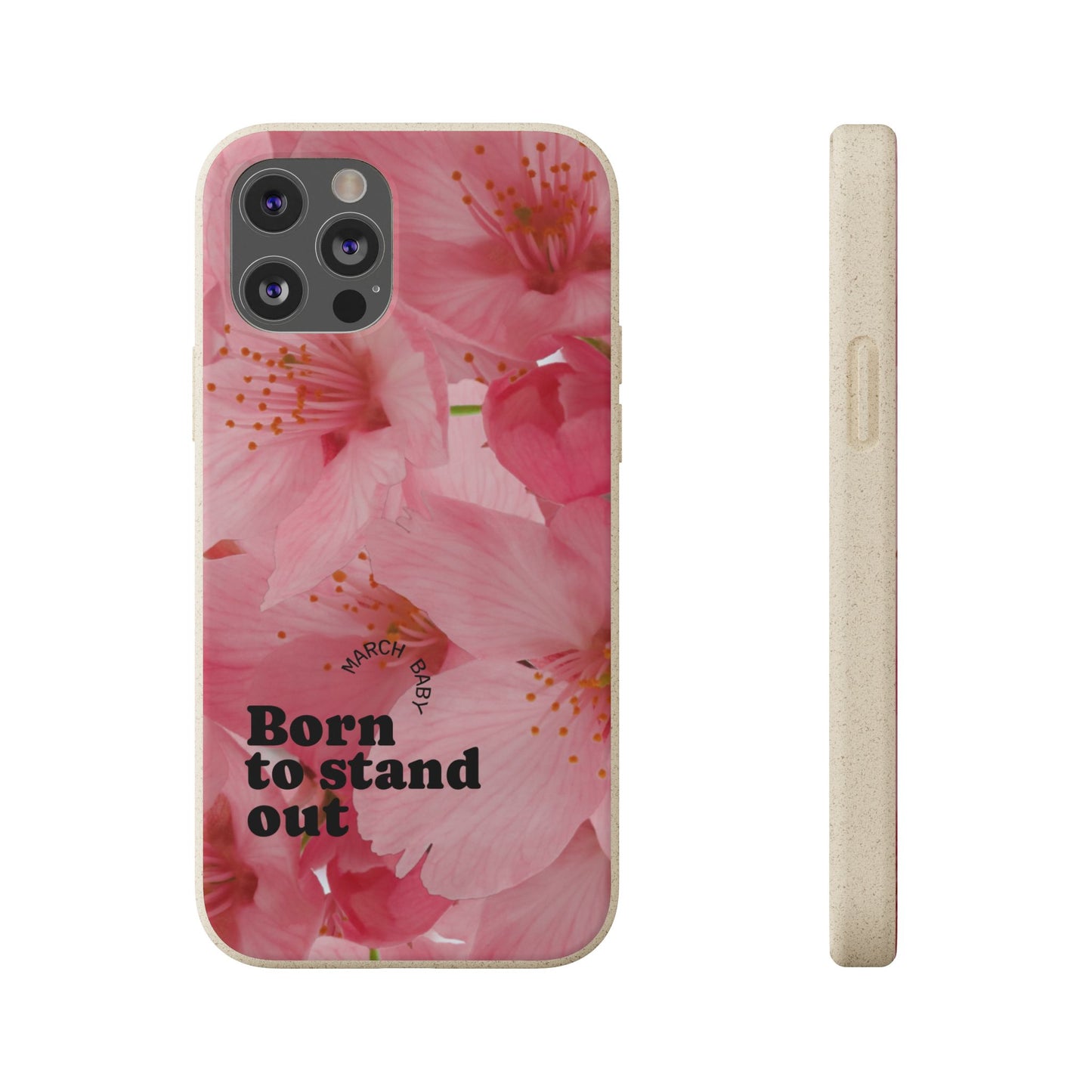 March Eco-friendly birth flower - Biodegradable case