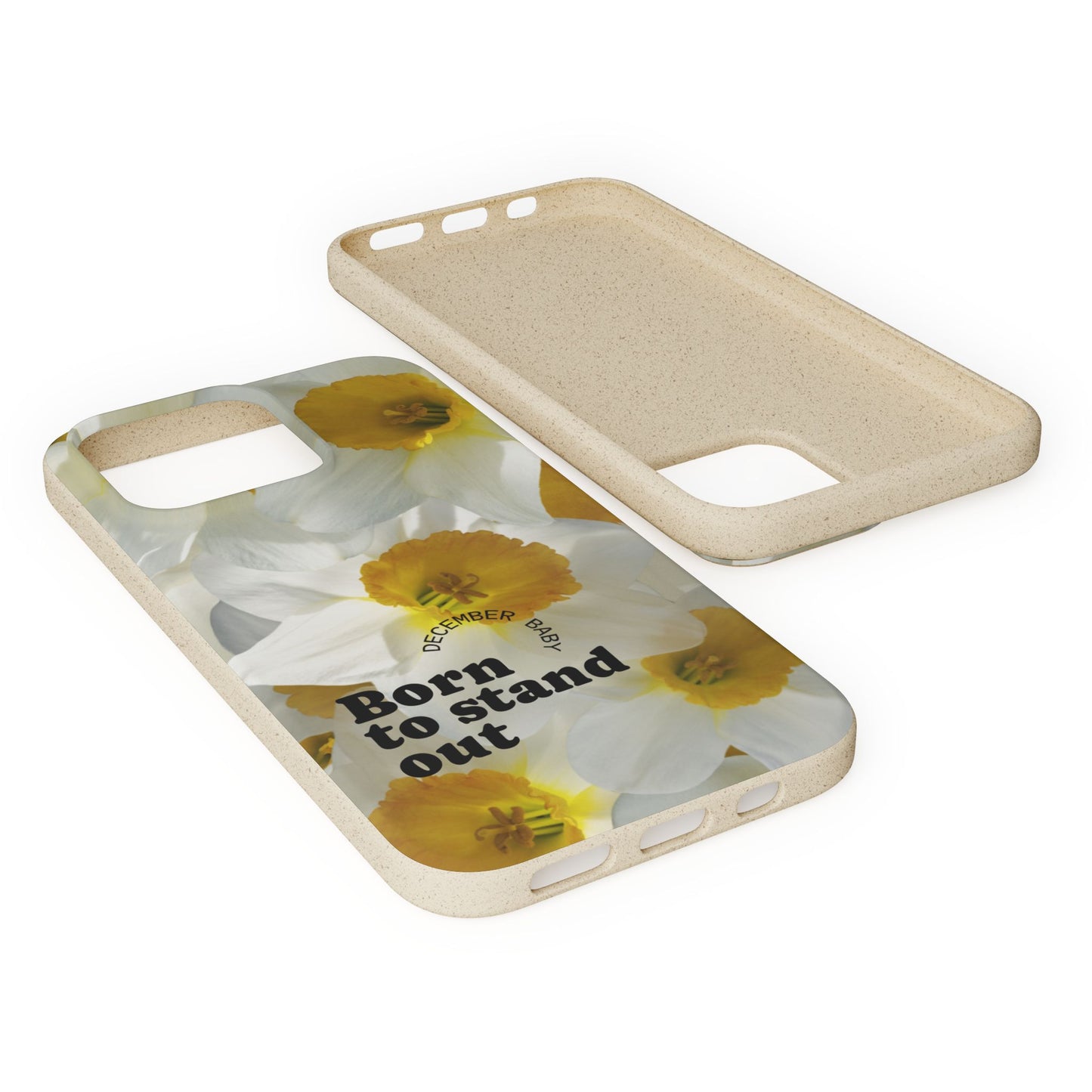 December Eco-friendly birth flower - Biodegradable case