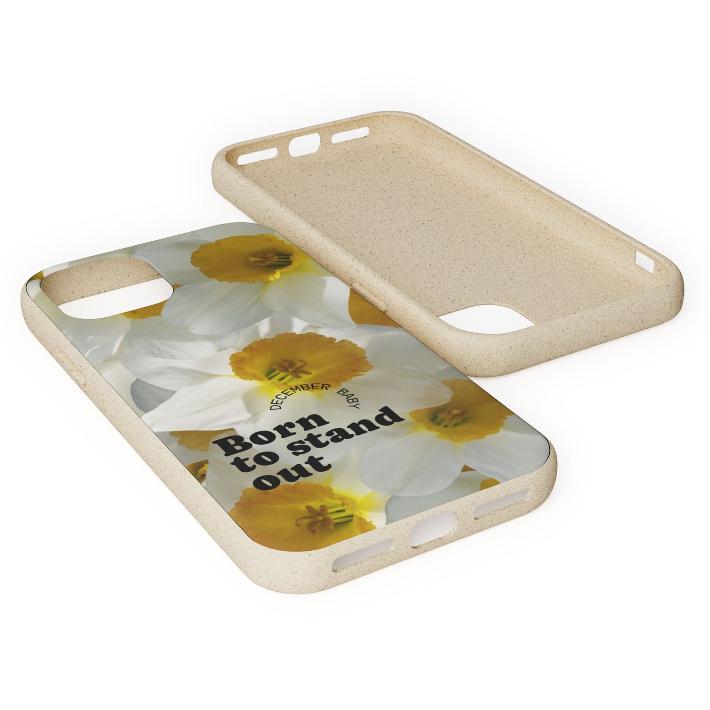 December Eco-friendly birth flower - Biodegradable case